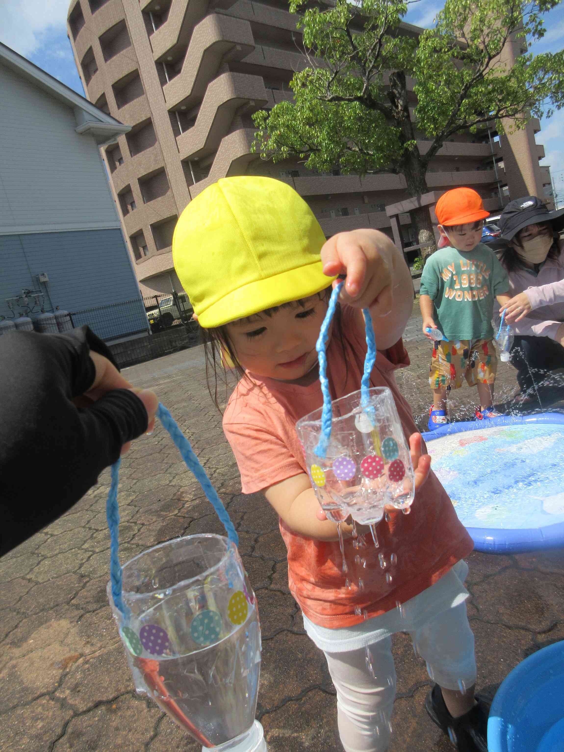 みてみて～～お水が出てくるよ～～！！