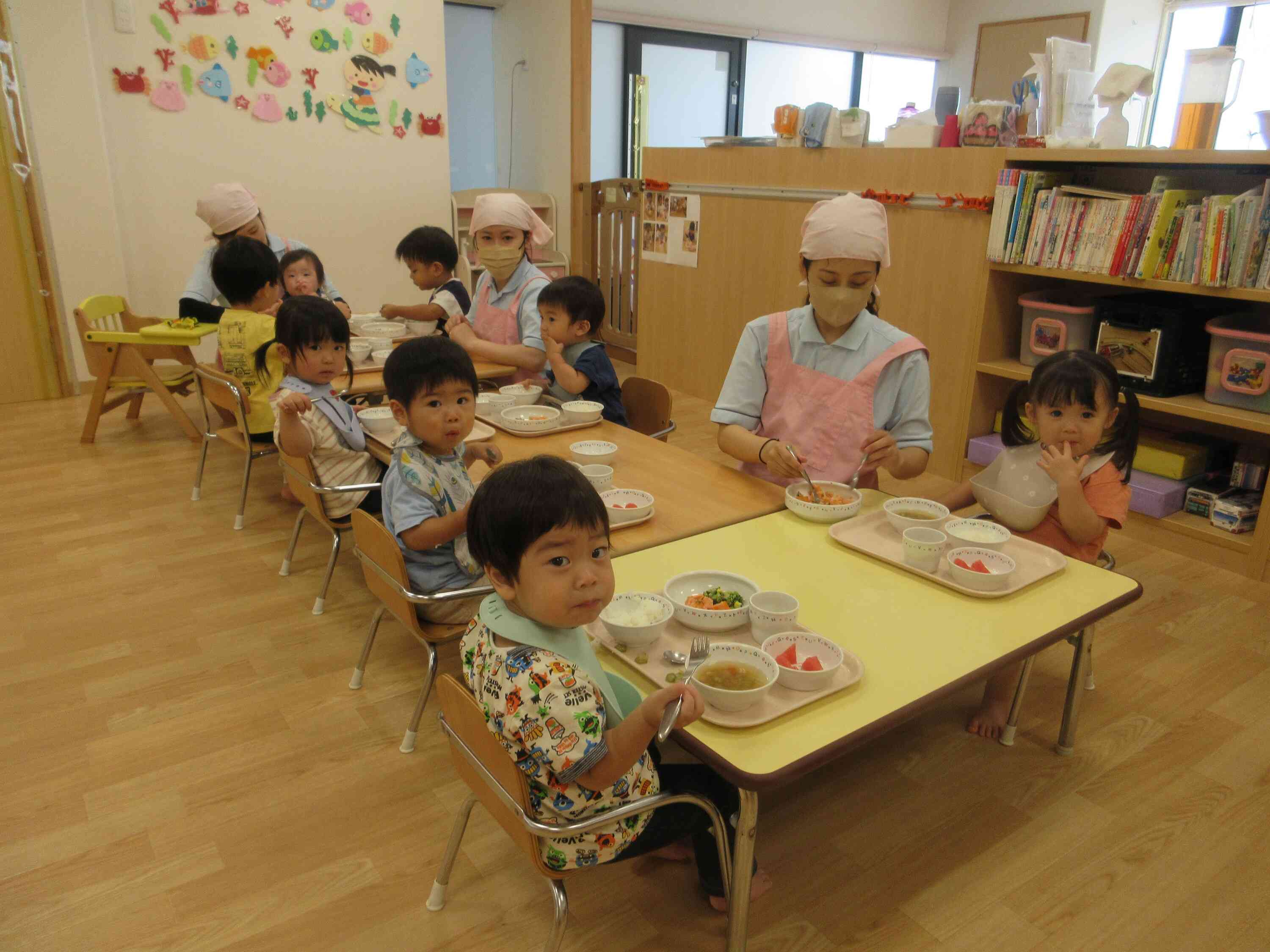 今日の給食の様子♪