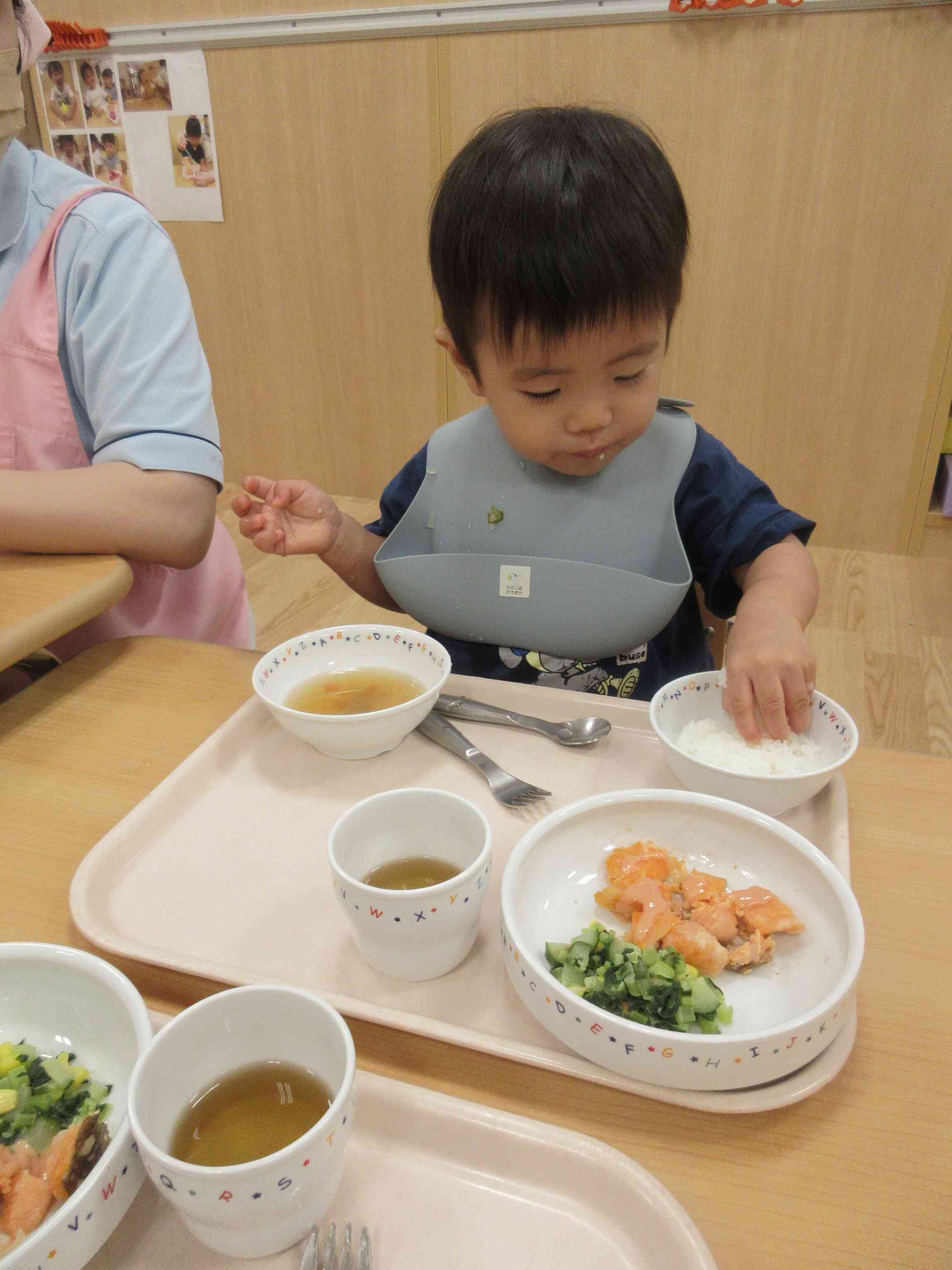 ご飯もとってもおいしいね♡