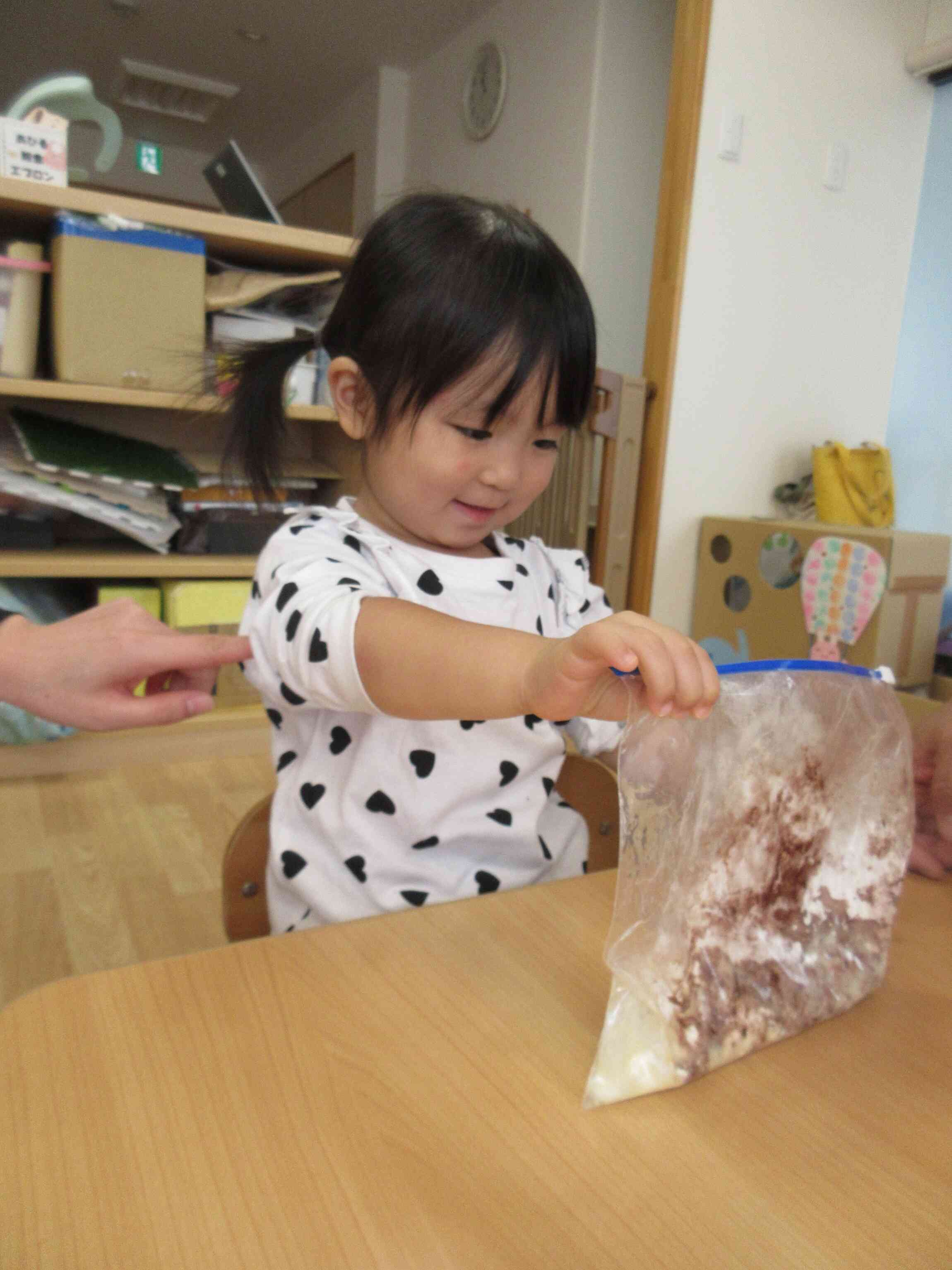 上手にできてとっても嬉しそうです♪