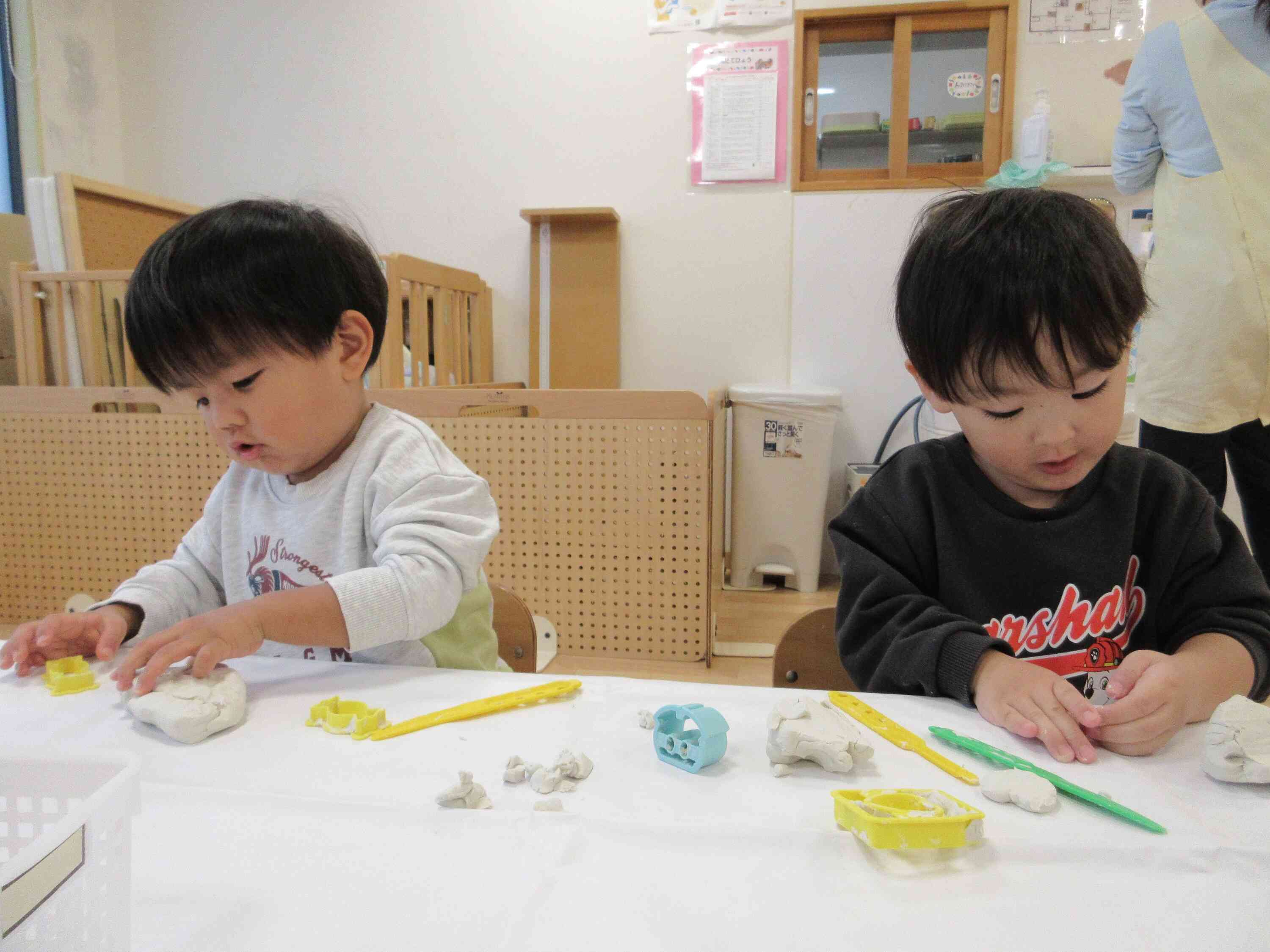 粘土遊びをしました♪