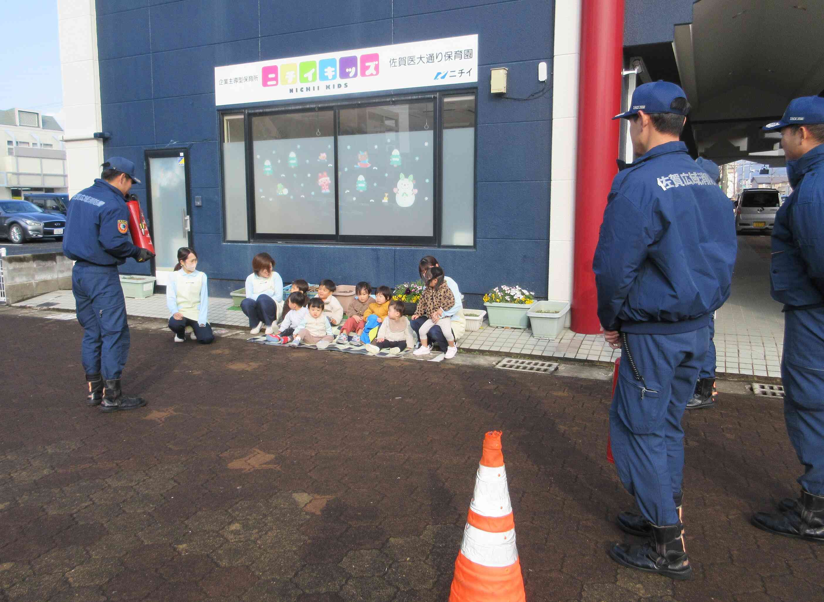 避難訓練を行いました！～消防署との合同訓練