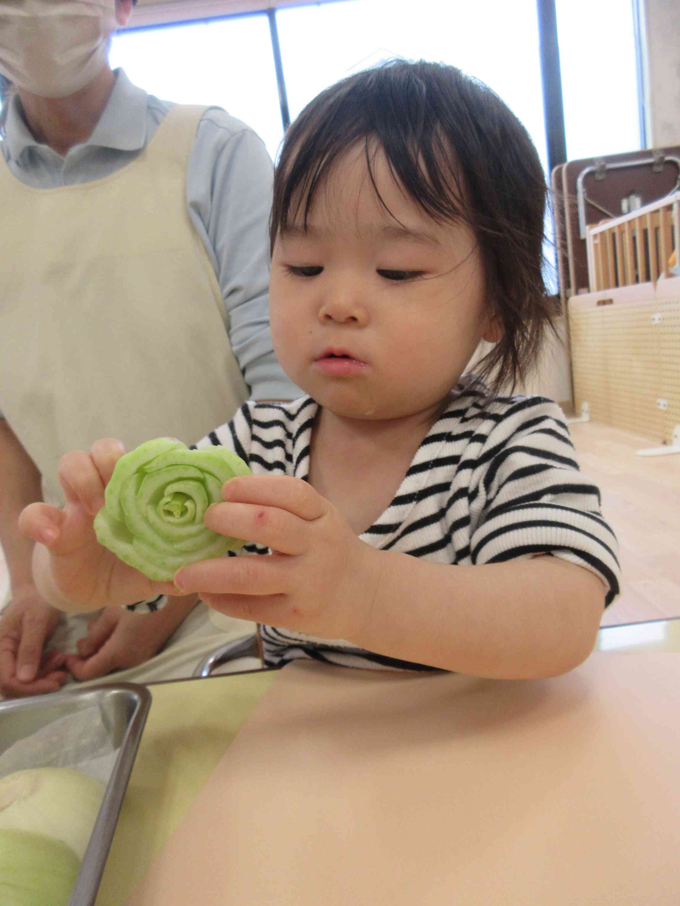 チンゲンサイはまるでバラのようでした♪