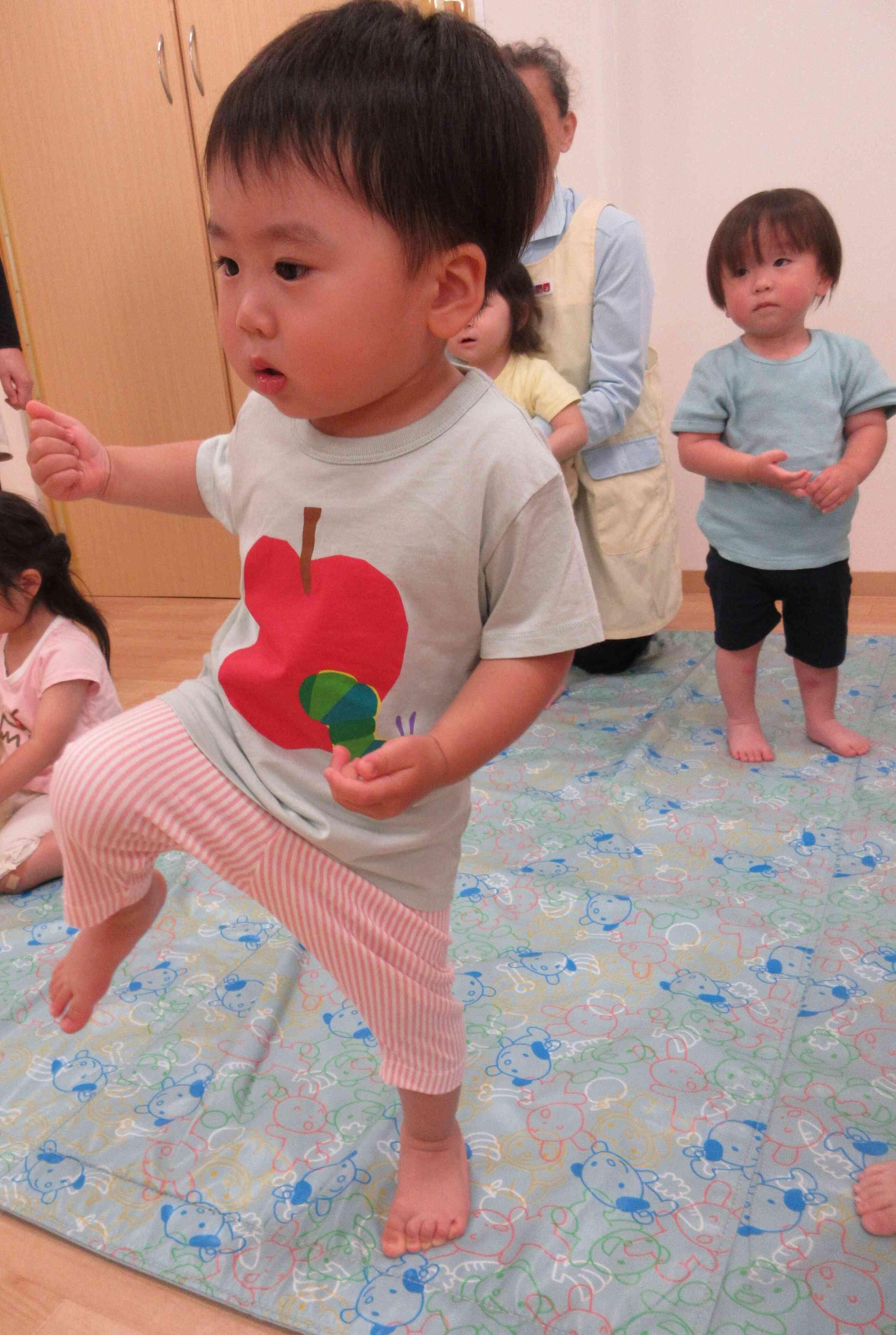 片足上げもとっても上手♪