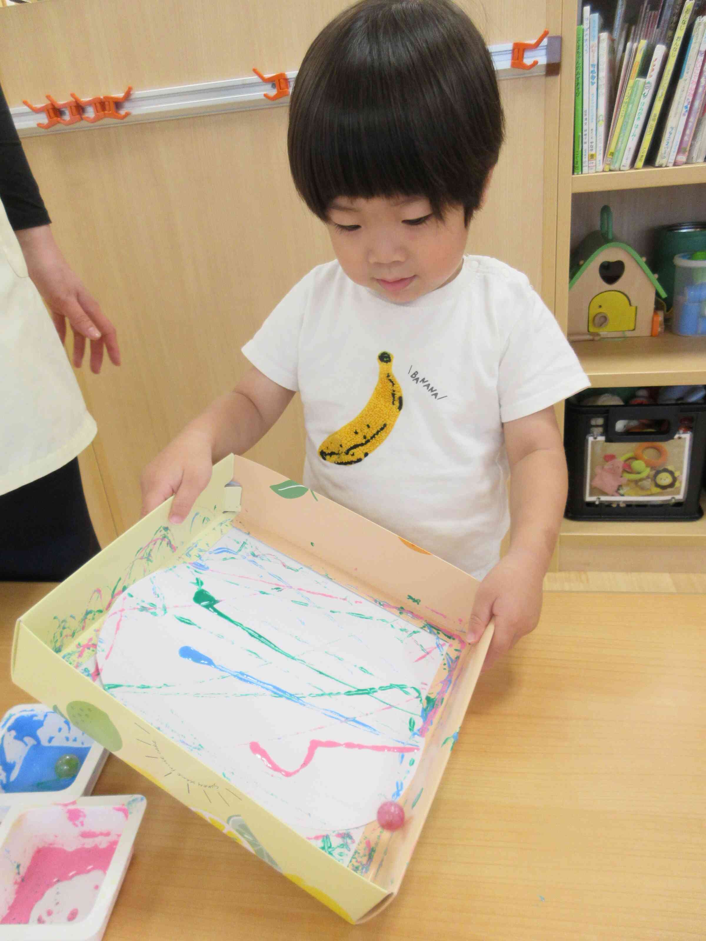 うちわ作り♪～2歳児さん～