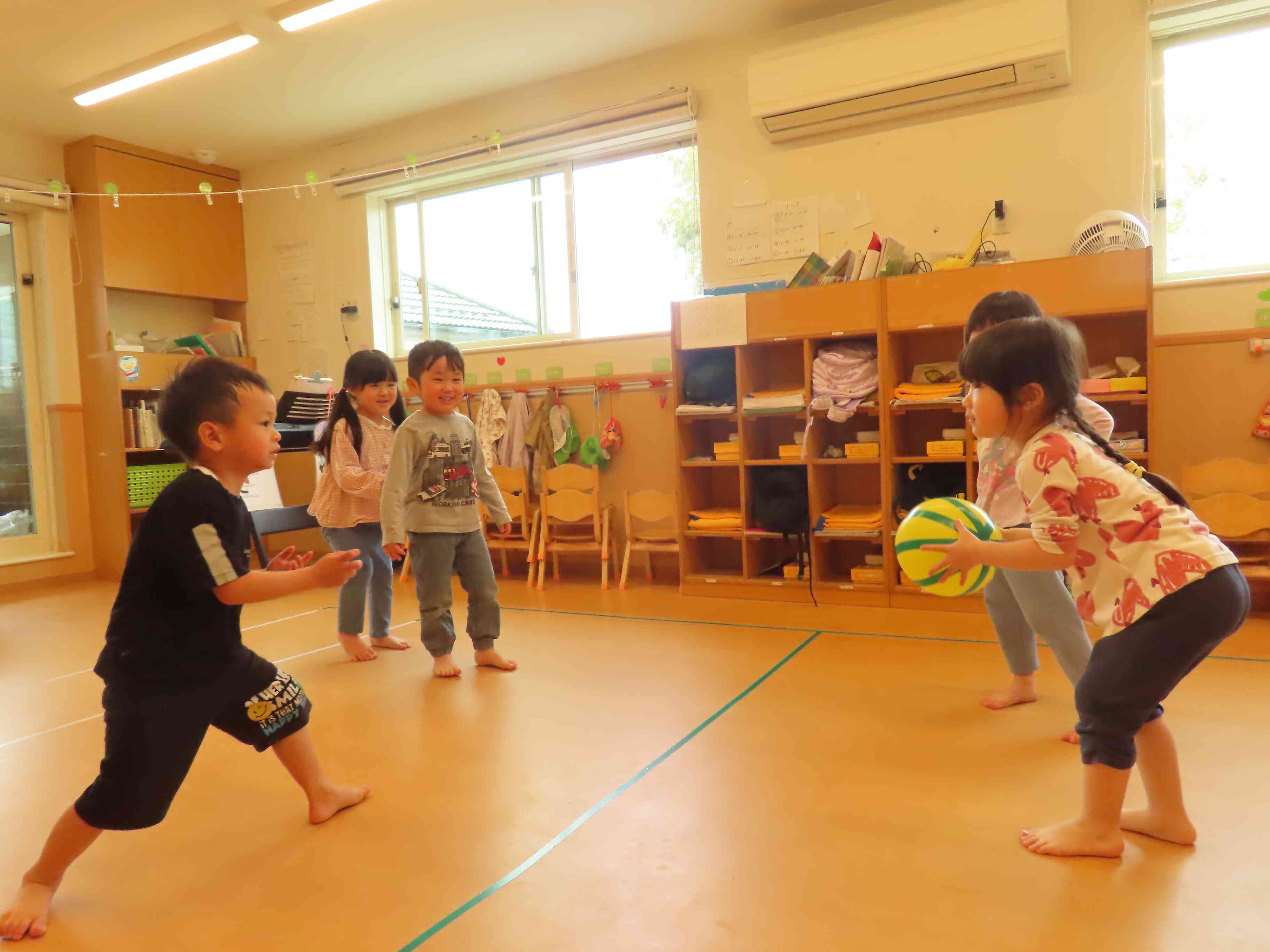 風船ドッヂボール！4歳児