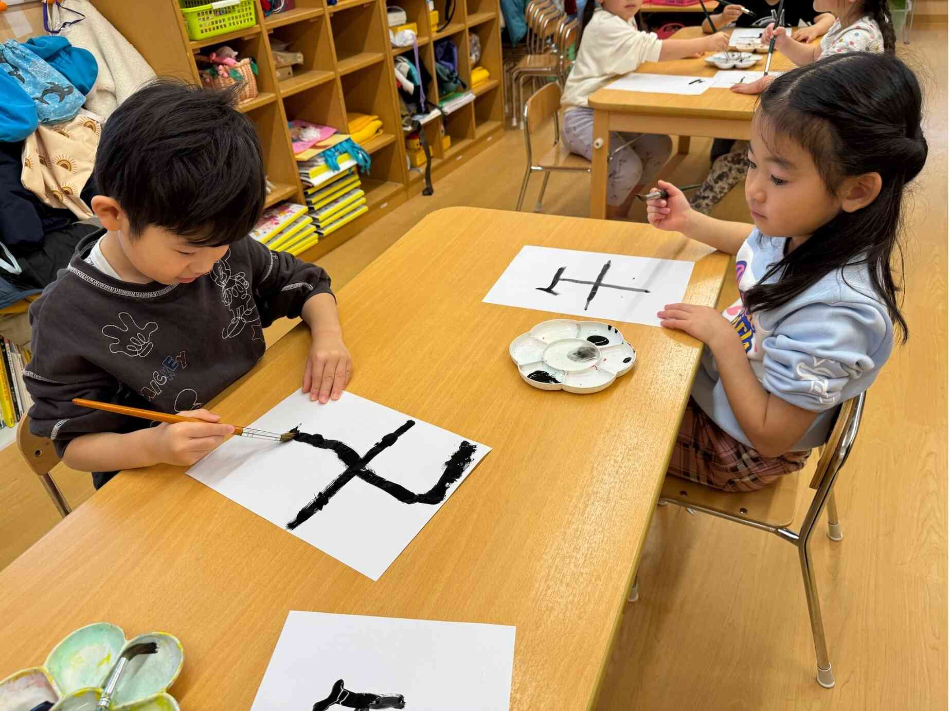 きりん組～書初めをしました～