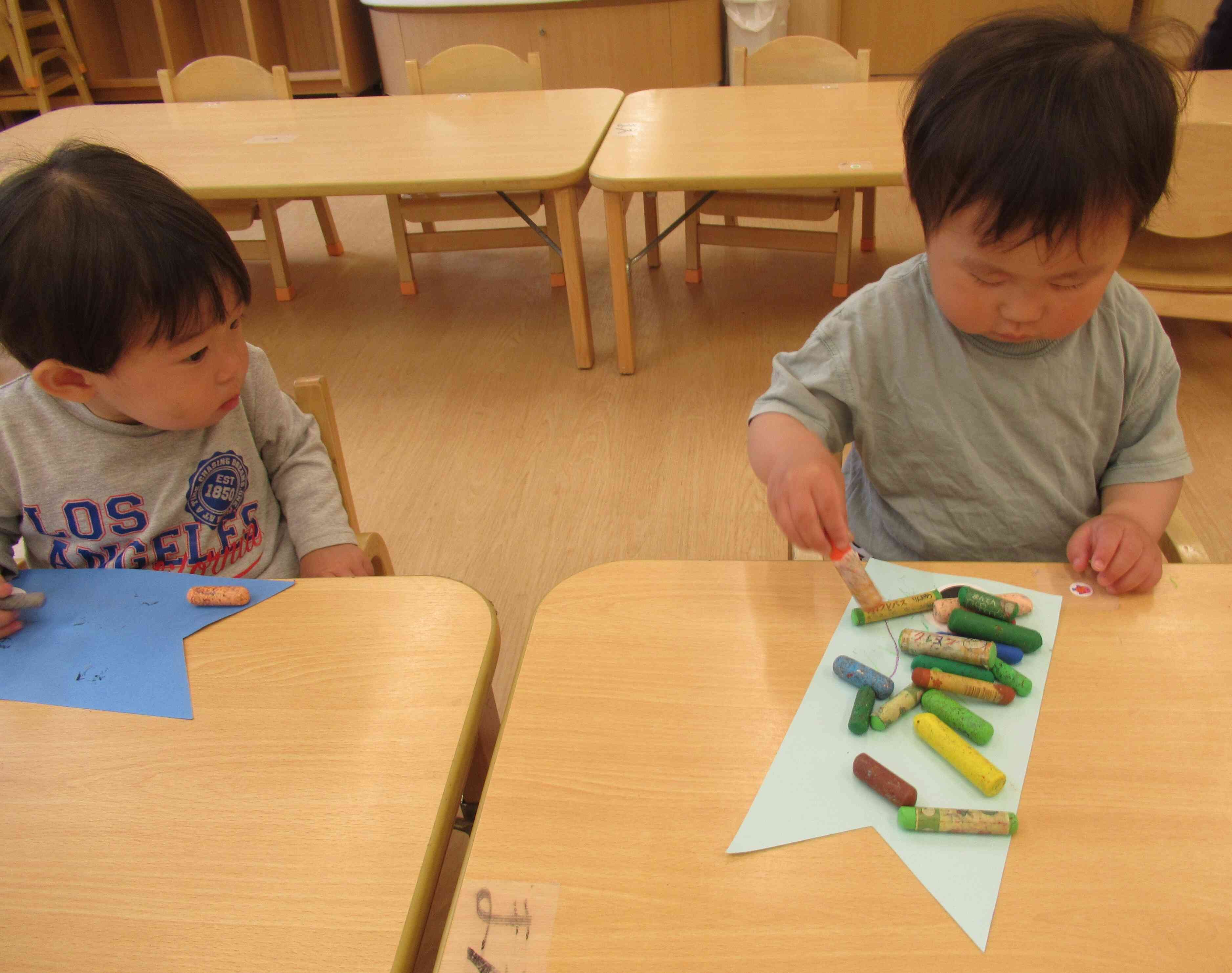 お絵描きタイム～あひる組～