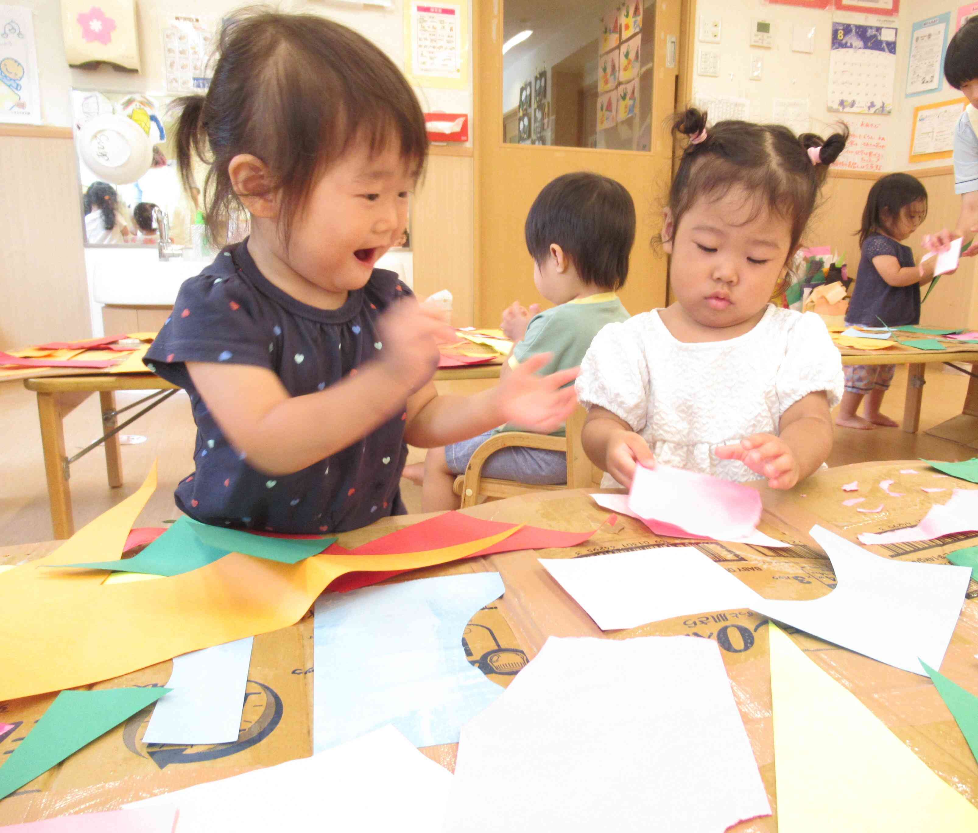 パーテーション作り～1歳児クラス～
