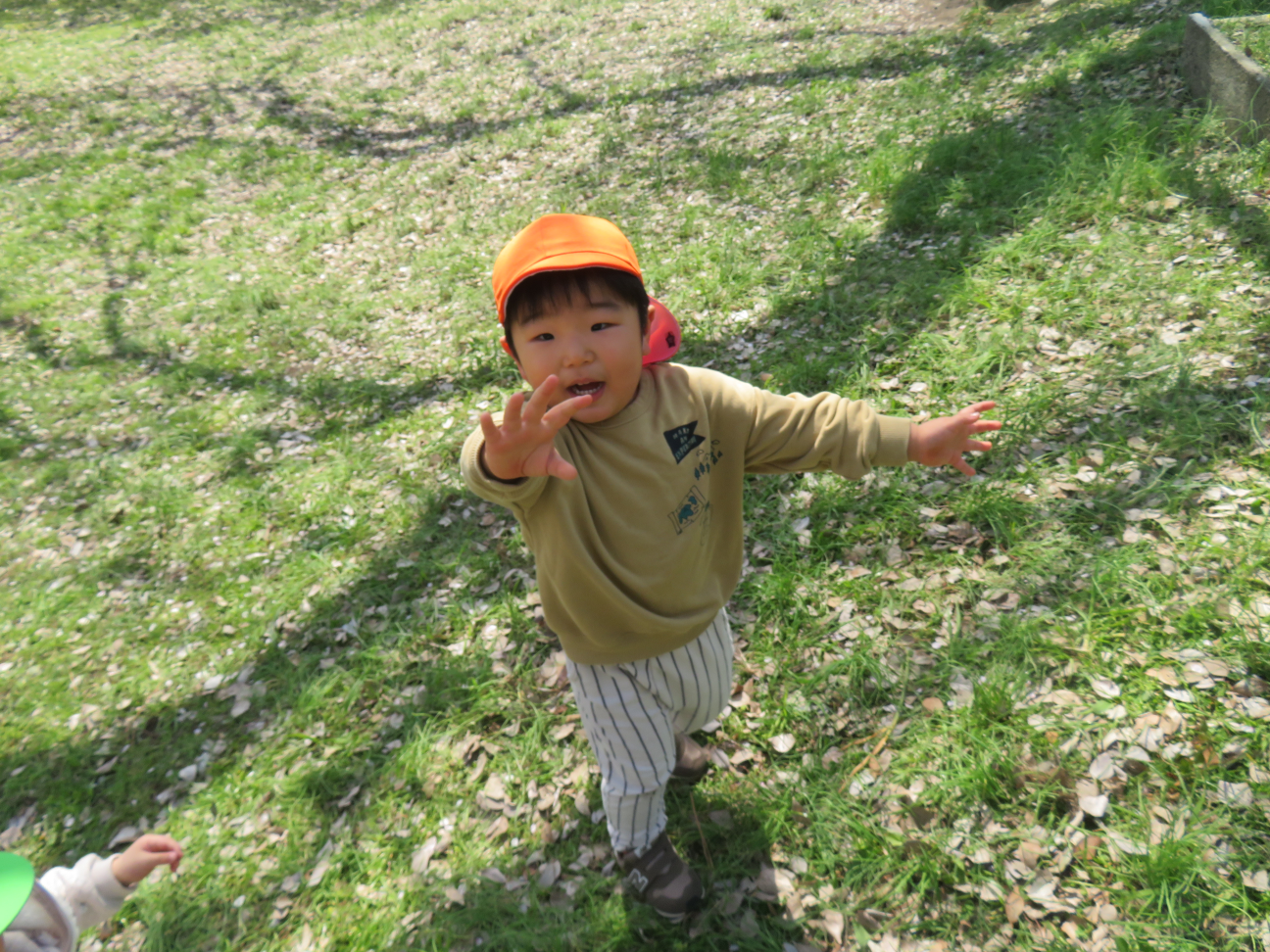 カメラを見つけて手を振ってくれました♪