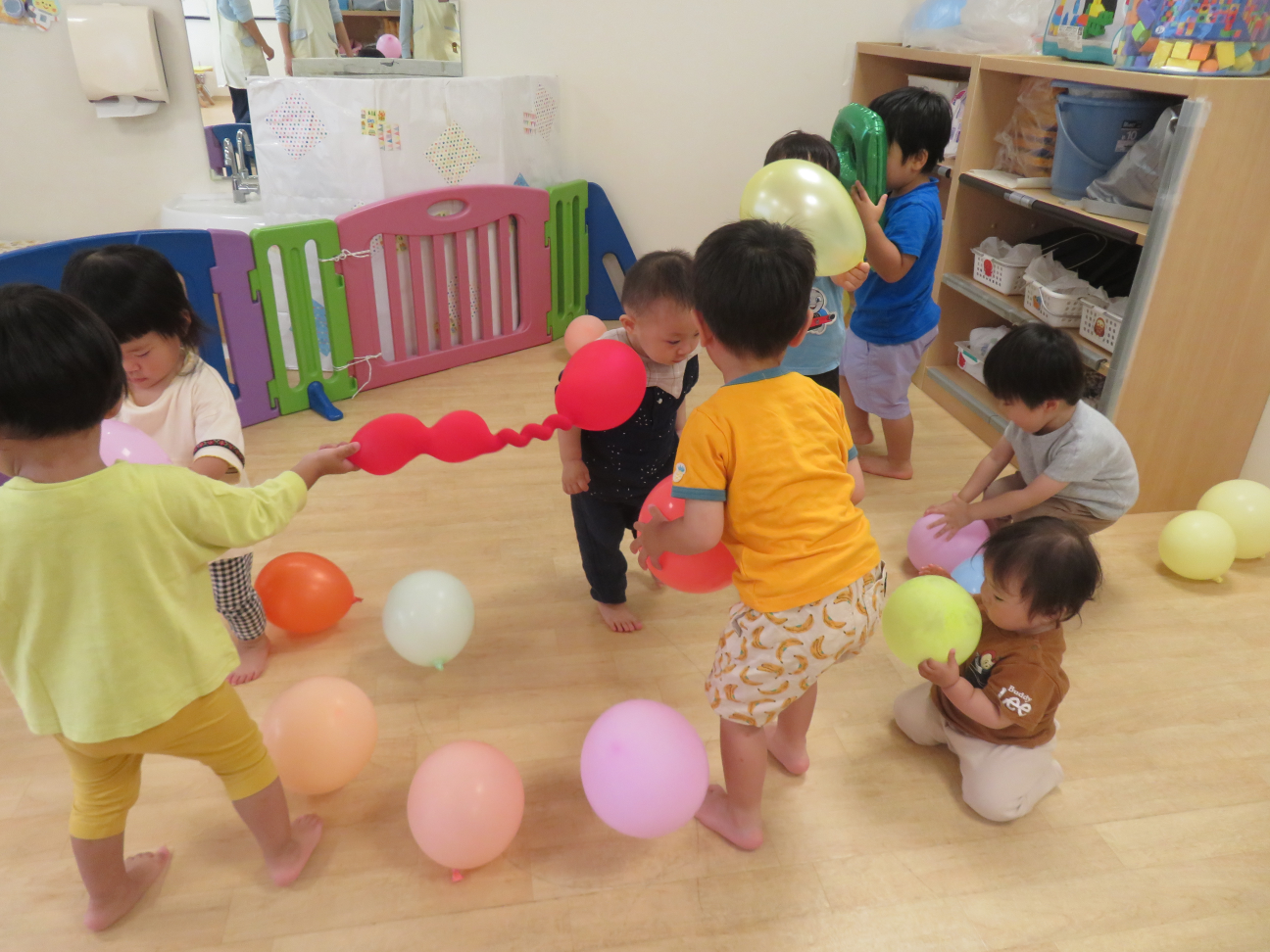 風船であそんだよ☆