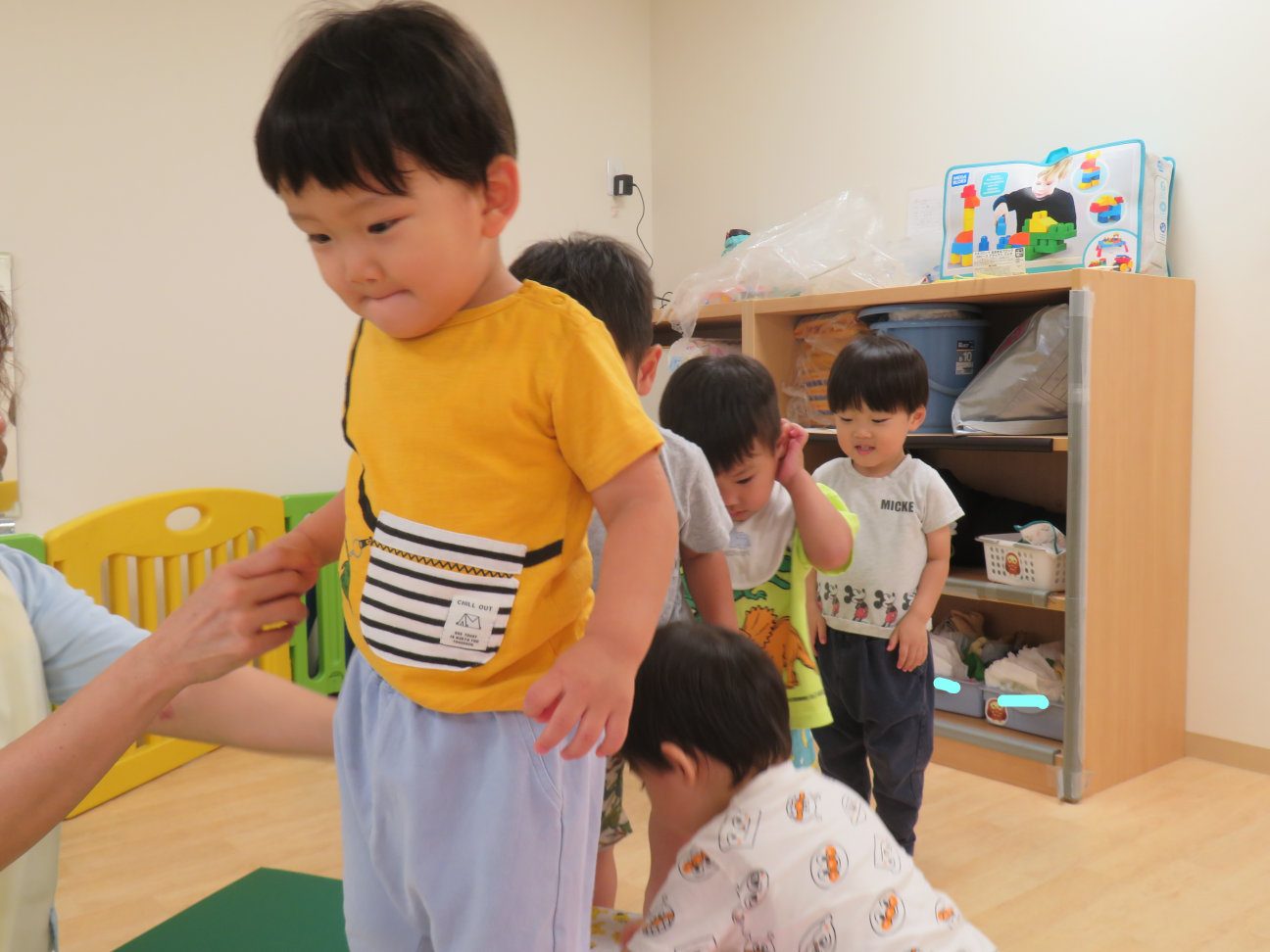 うさぎ組のお友達は一本橋が得意です☆