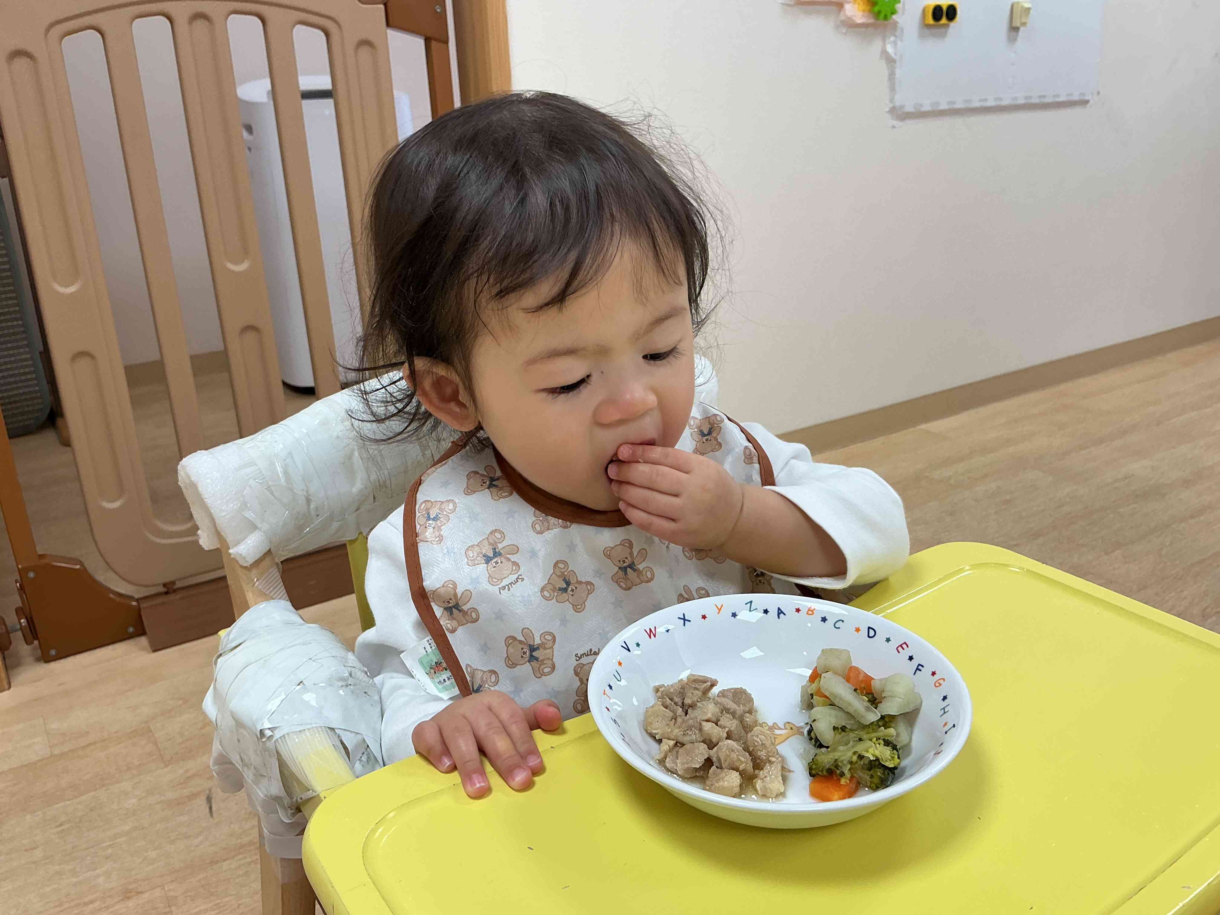 大きなお口でいっぱい食べたよ⭐︎