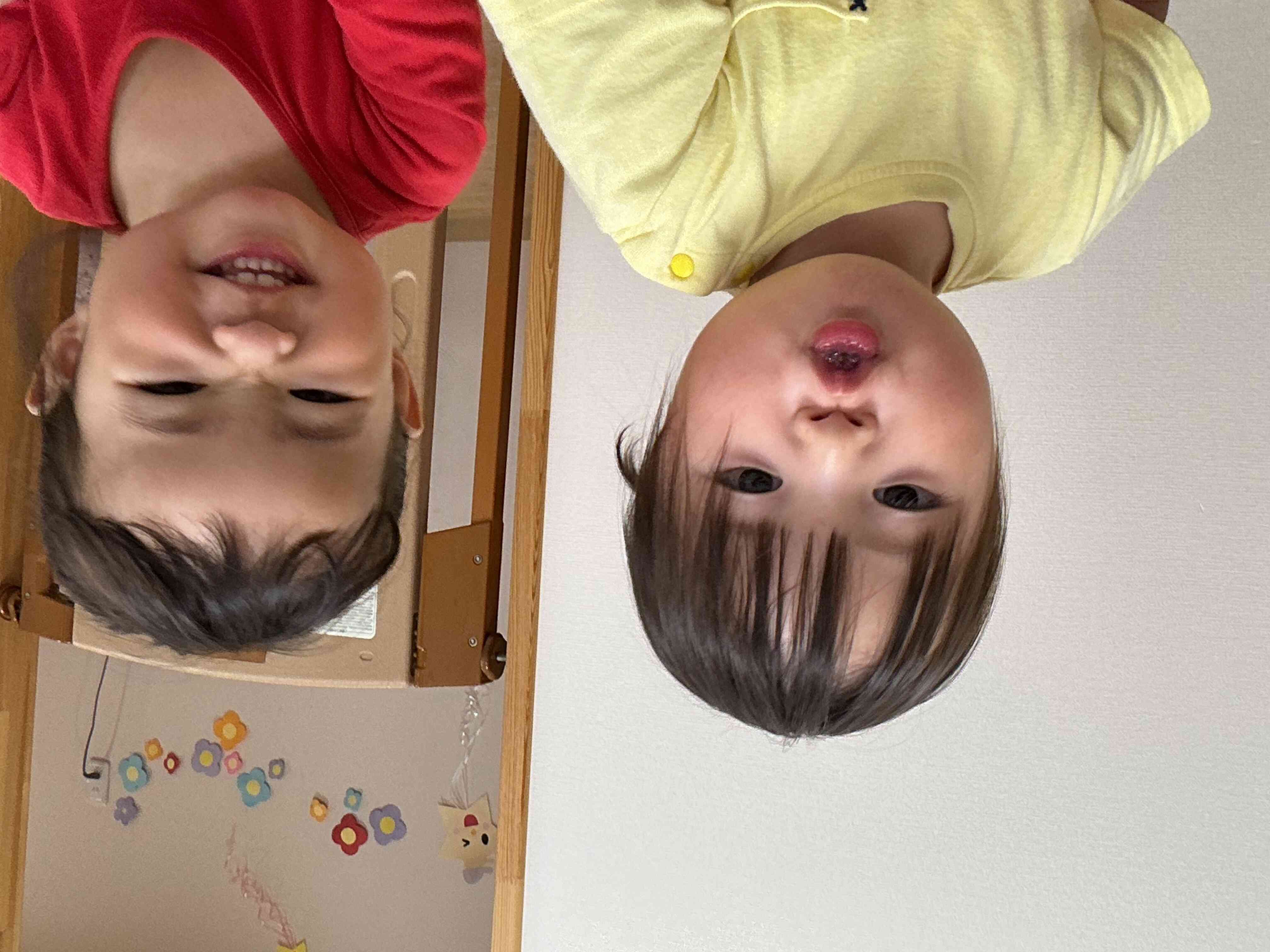 カメラを向けると可愛い顔～！