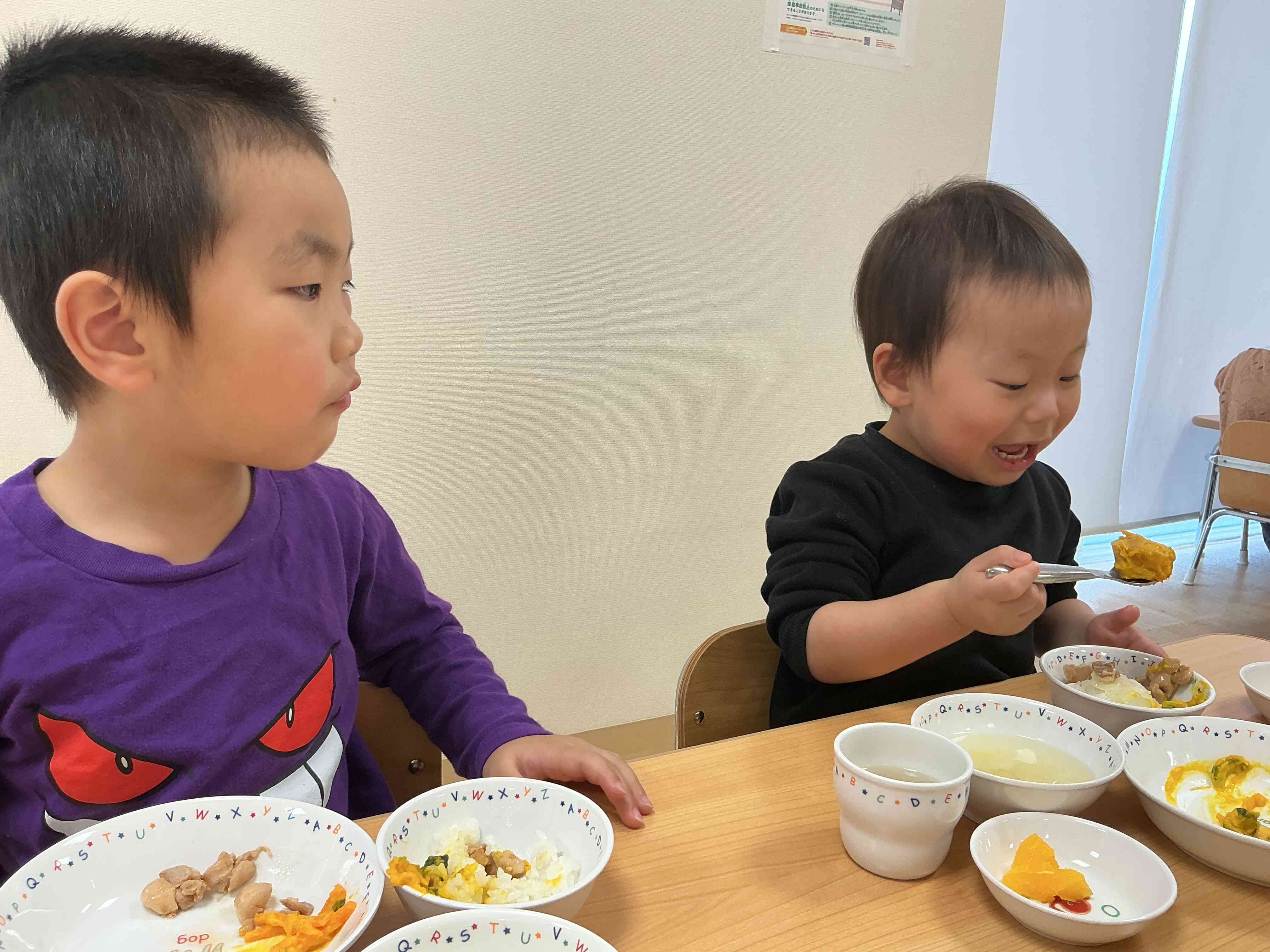 ⭐︎うさぎ組　給食の様子⭐︎