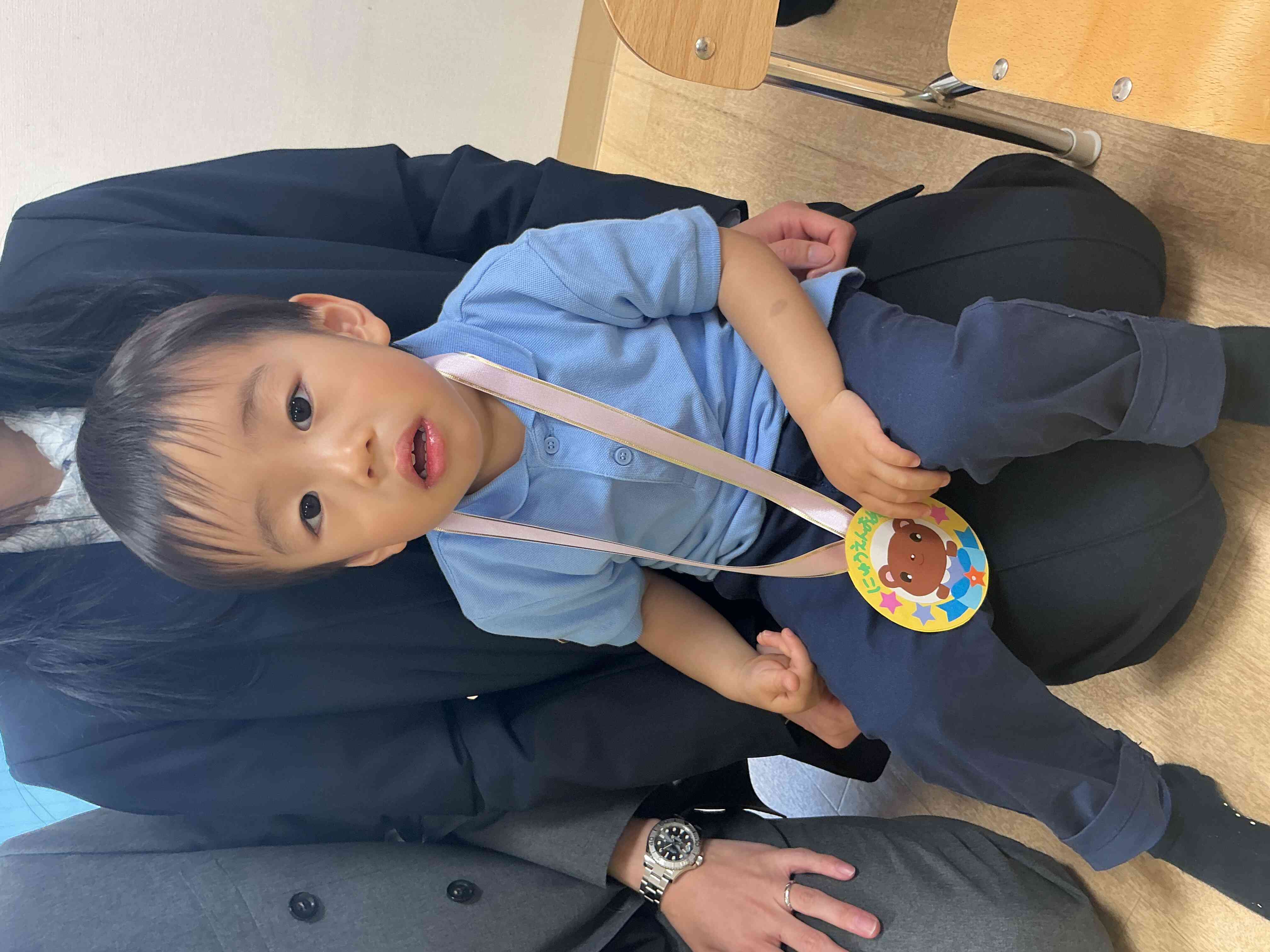 メダルをもらったよ♪