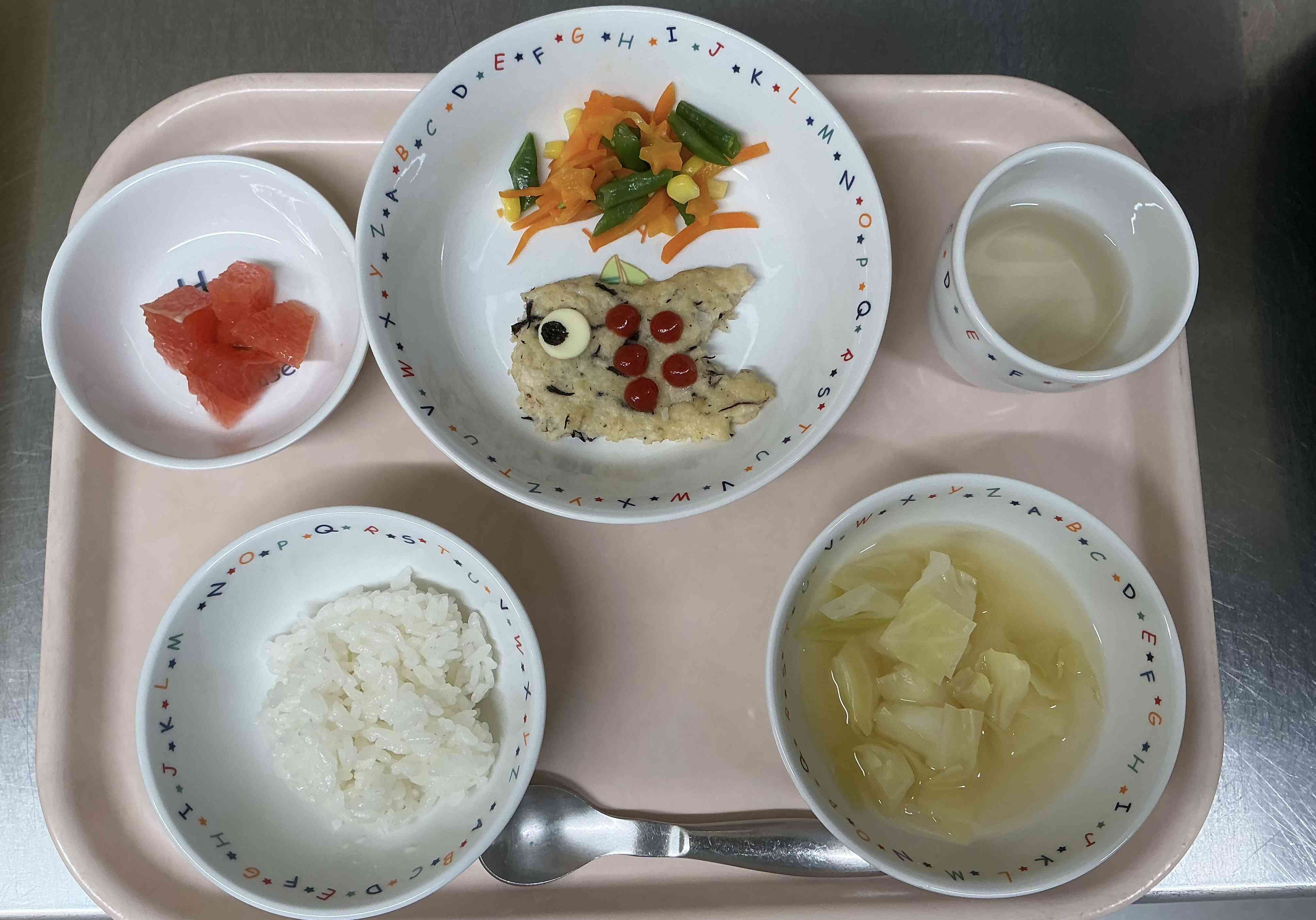 こいのぼりの形のミートローフ！