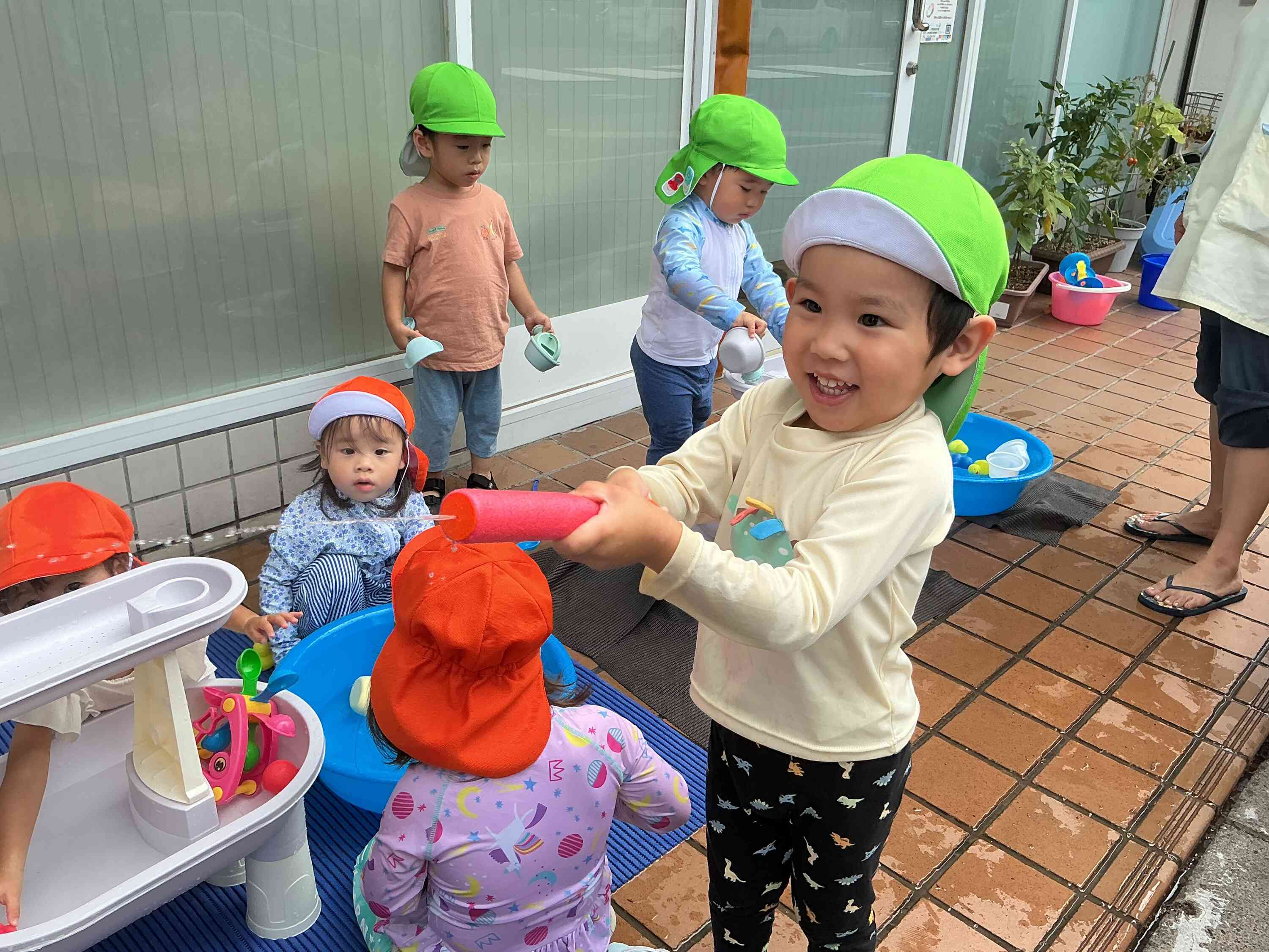お水あそびに大興奮！！