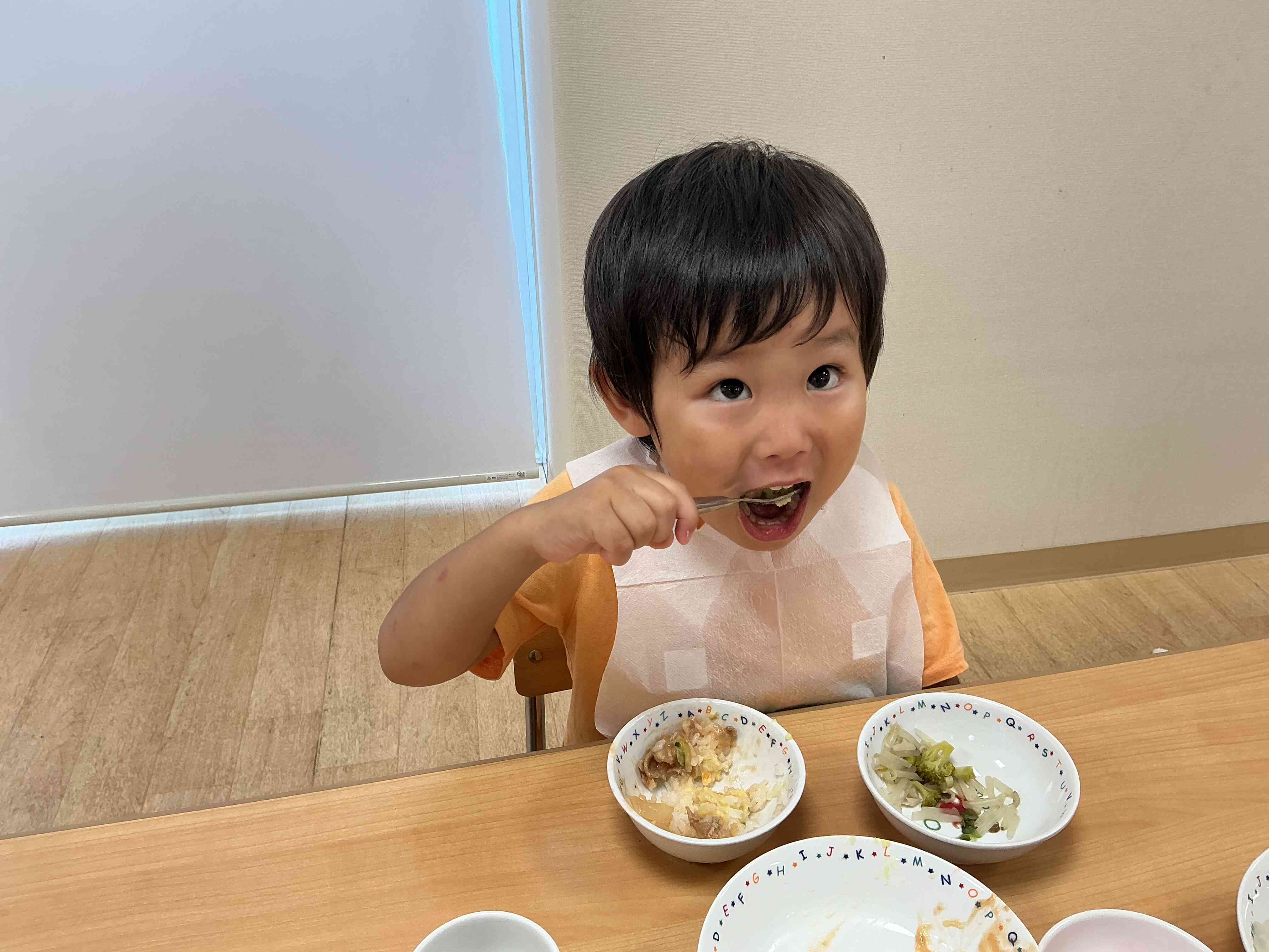 みんな大好きな給食のお時間です♪