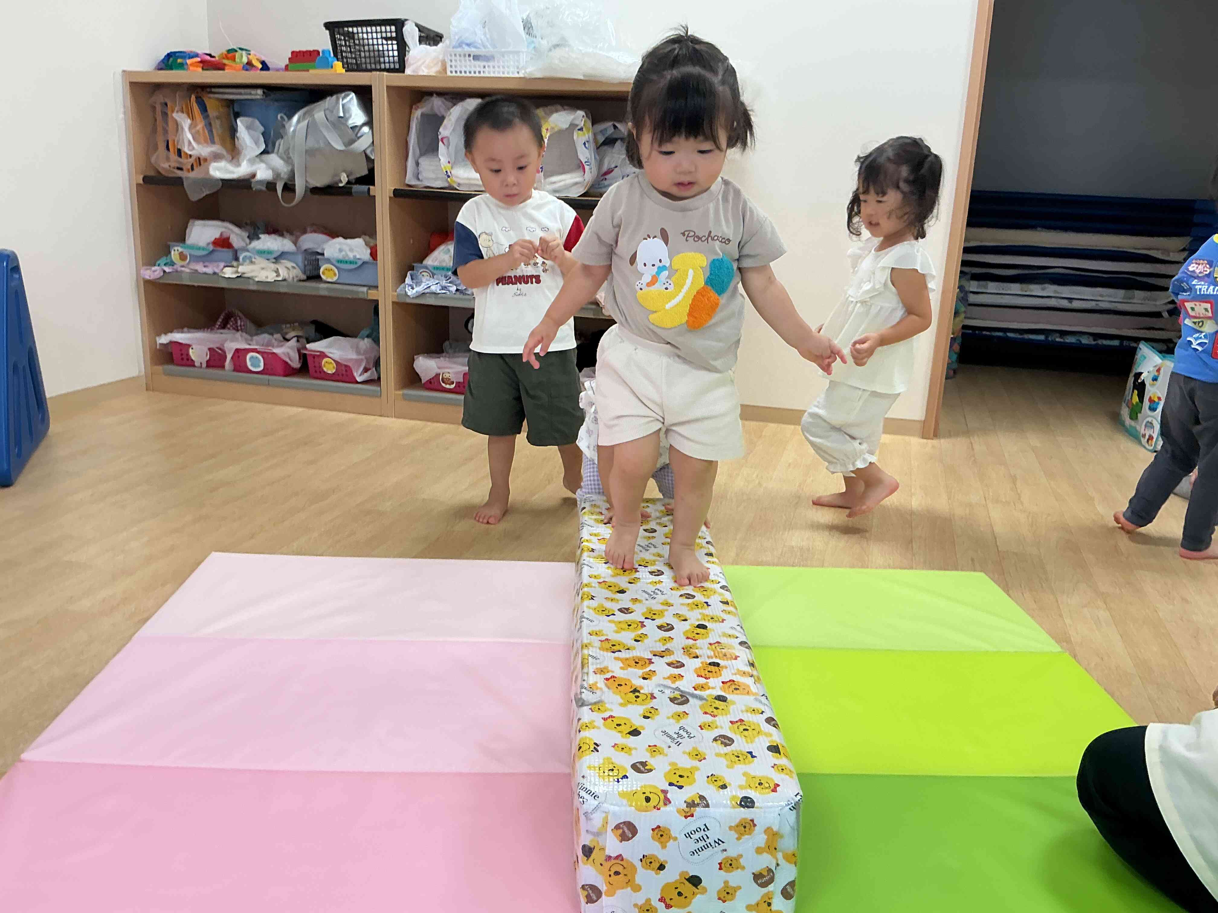 そ〜っと渡ります☆