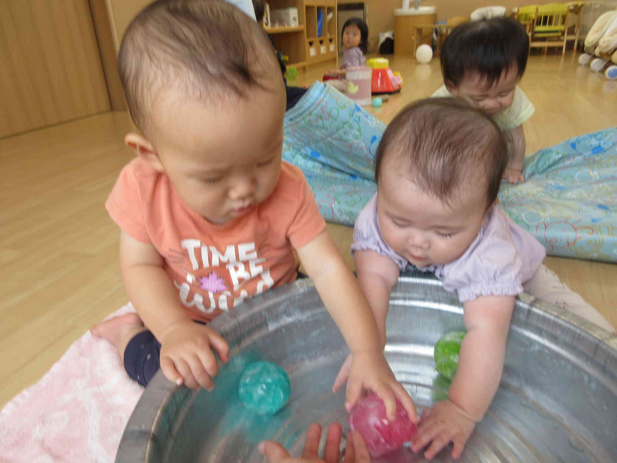 つめたいね！