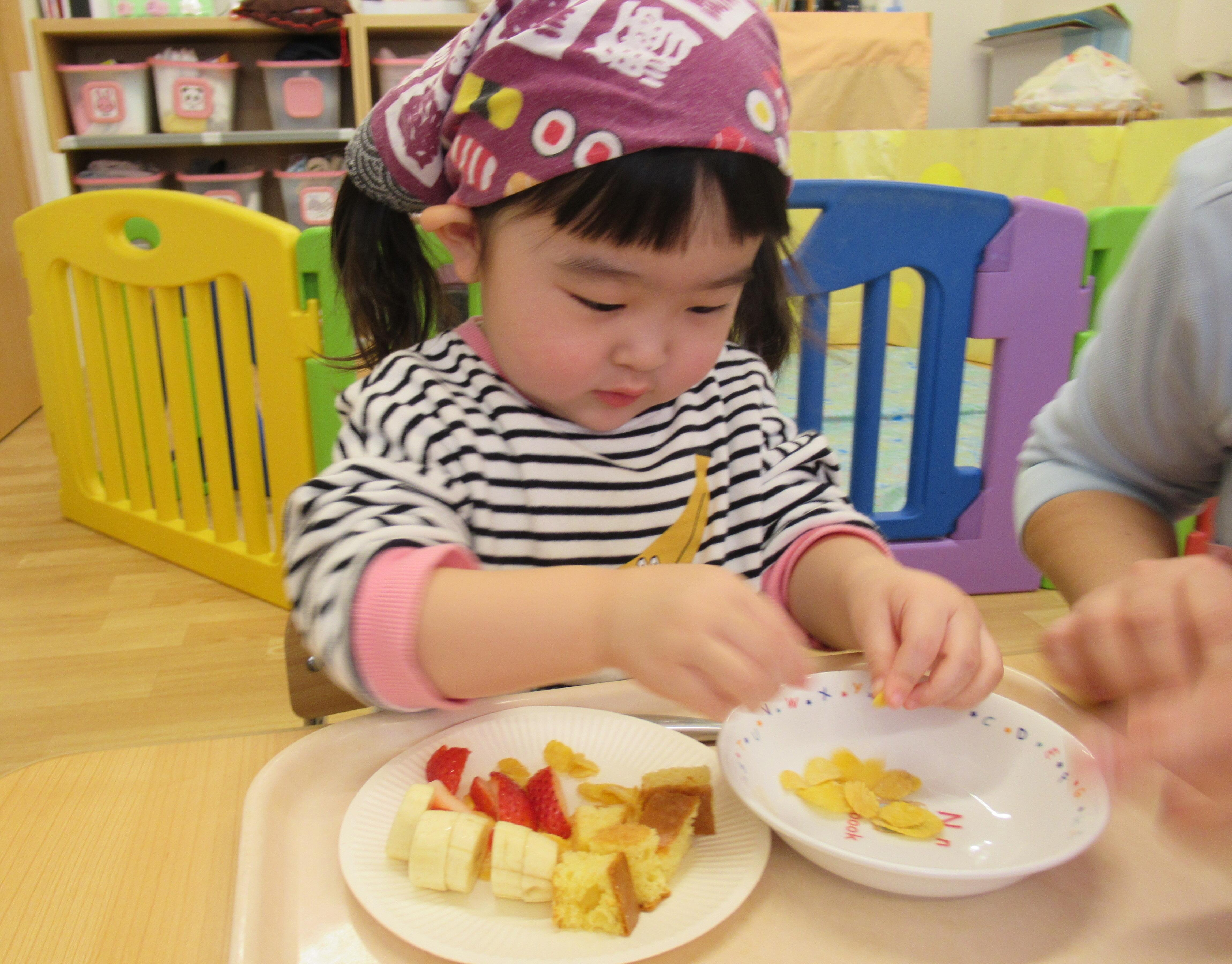 おもいっきり食育『みんなでパフェを作ろう！』｜ニチイキッズ酒田にいだ保育園｜ニチイキッズ
