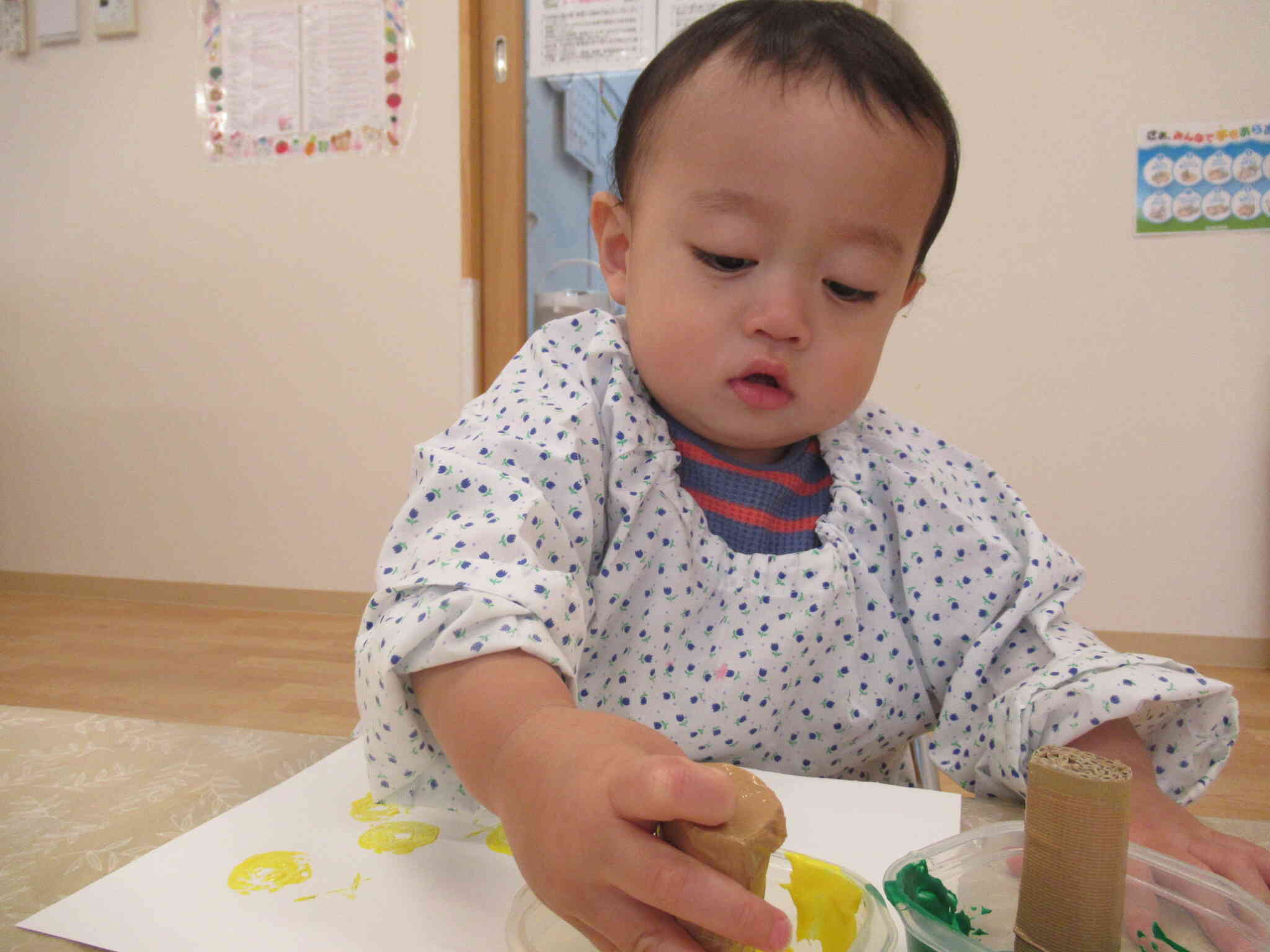 集中して、ペッタンペッタン…☆