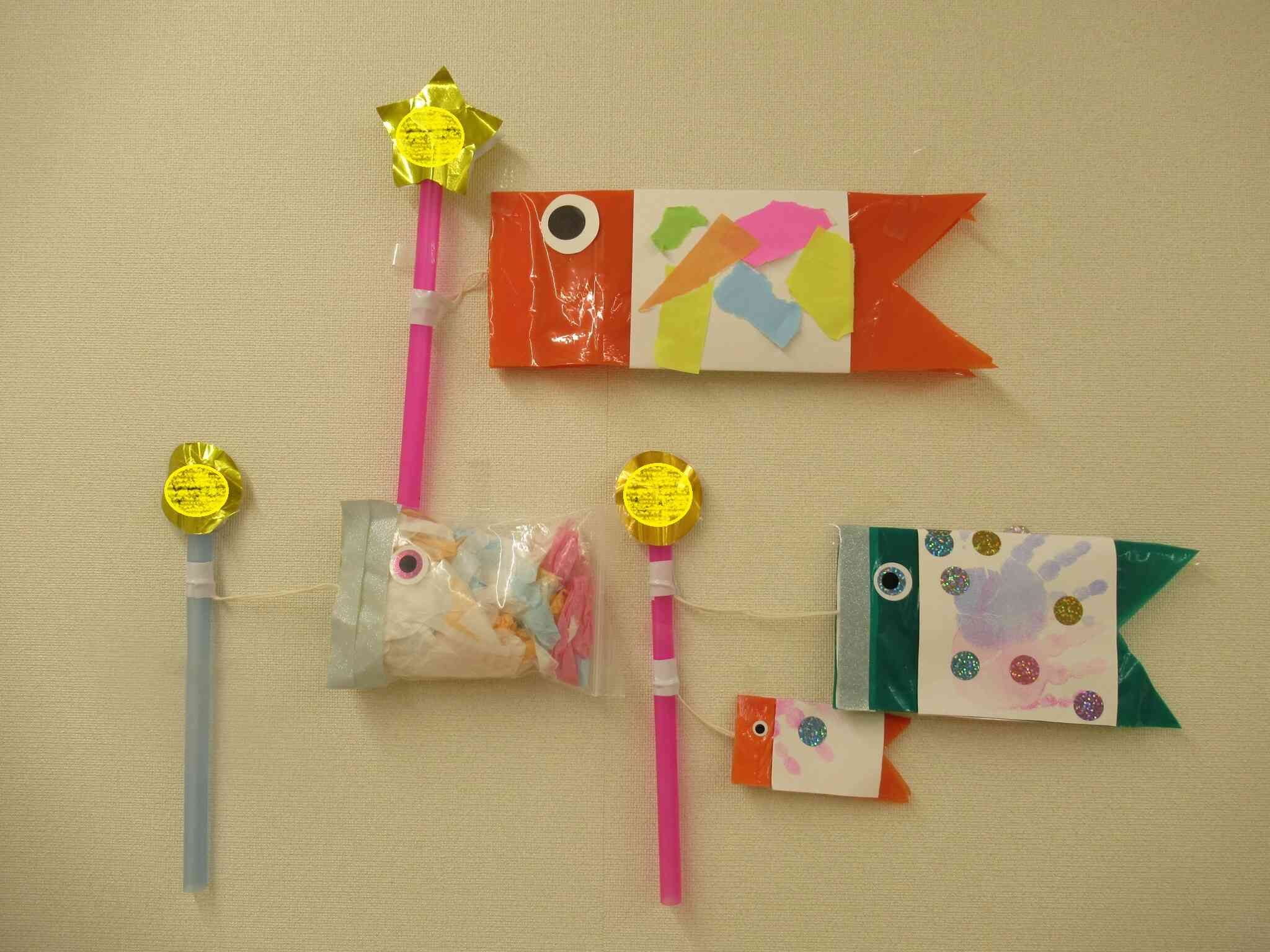 素敵なこいのぼりが完成しました☆