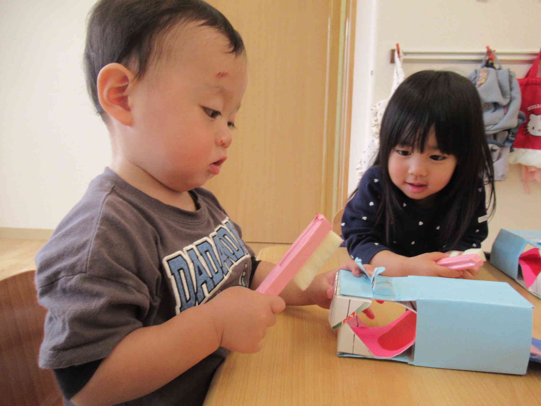 「カバさんの歯、ピカピカになった？」