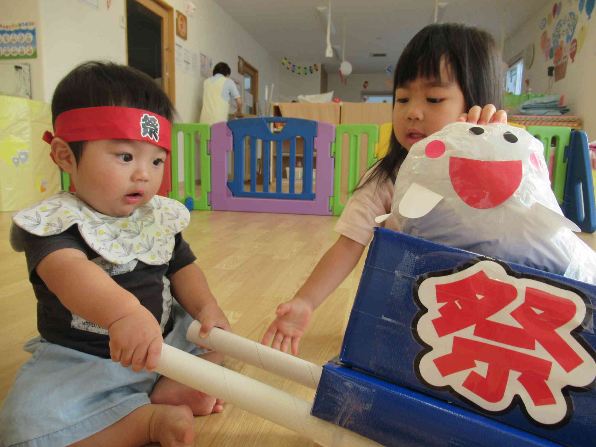 お神輿の練習も頑張るぞ☆