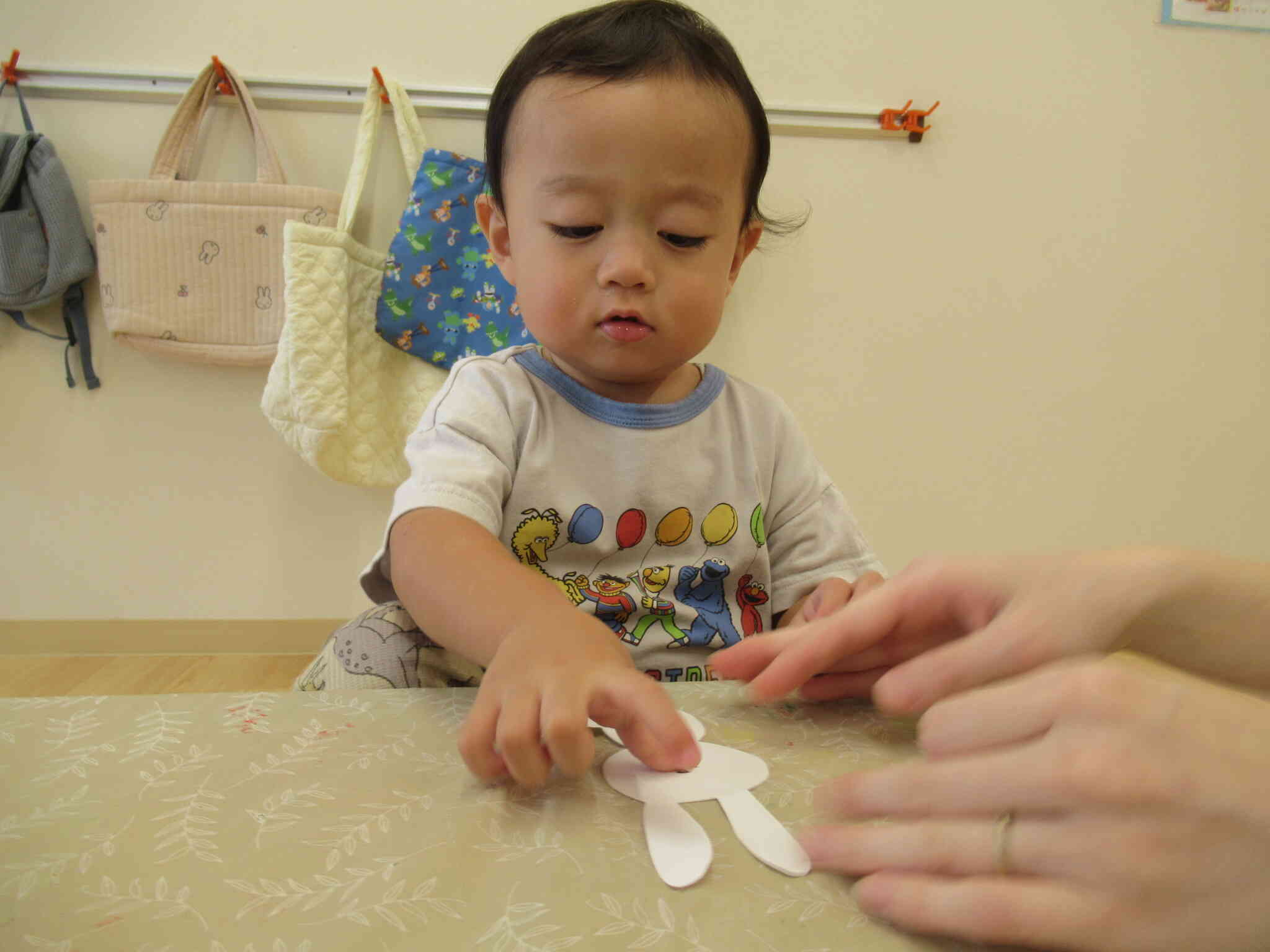 お月見製作～１歳児～