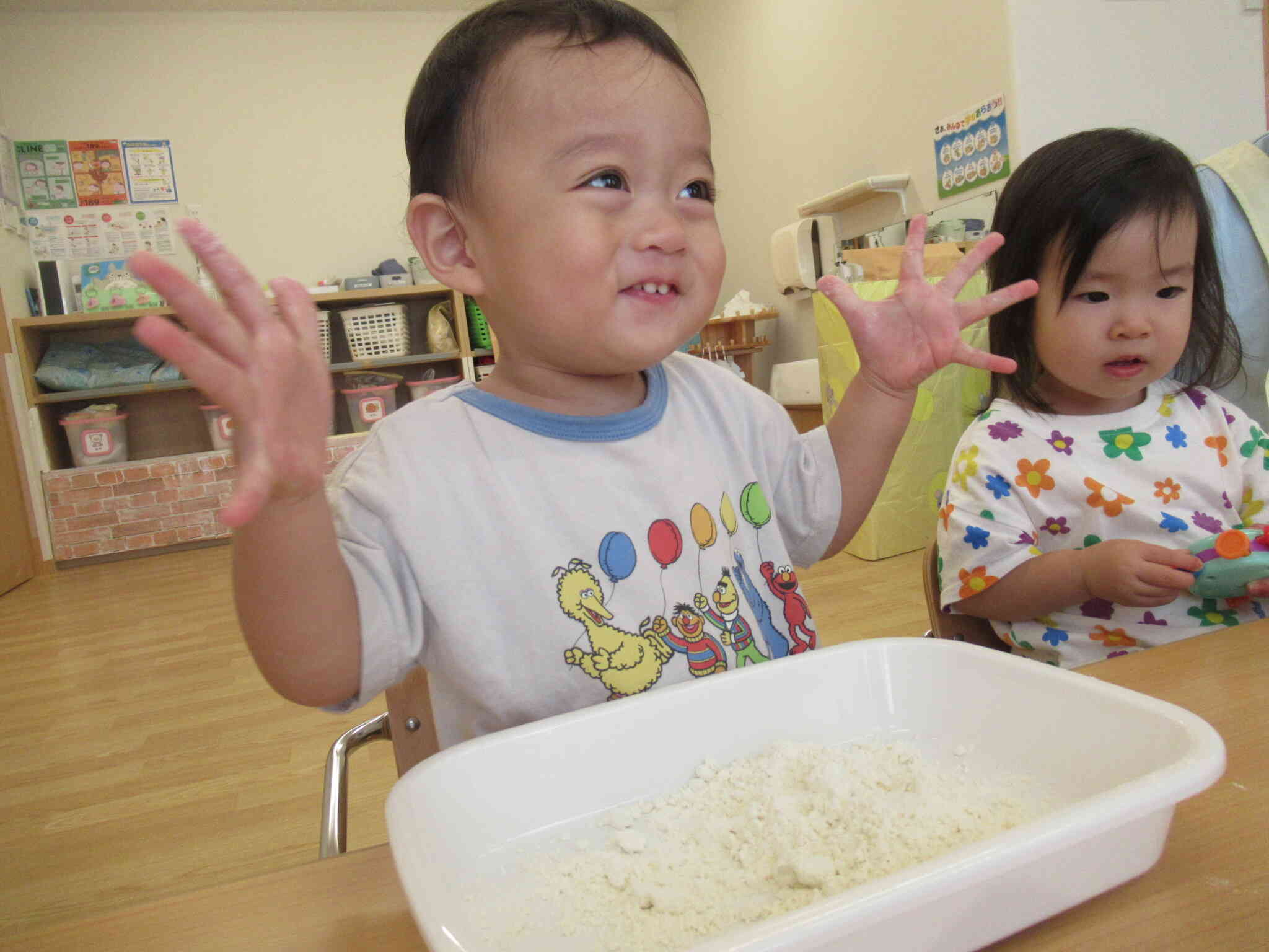 小麦粉粘土で遊ぼう♪