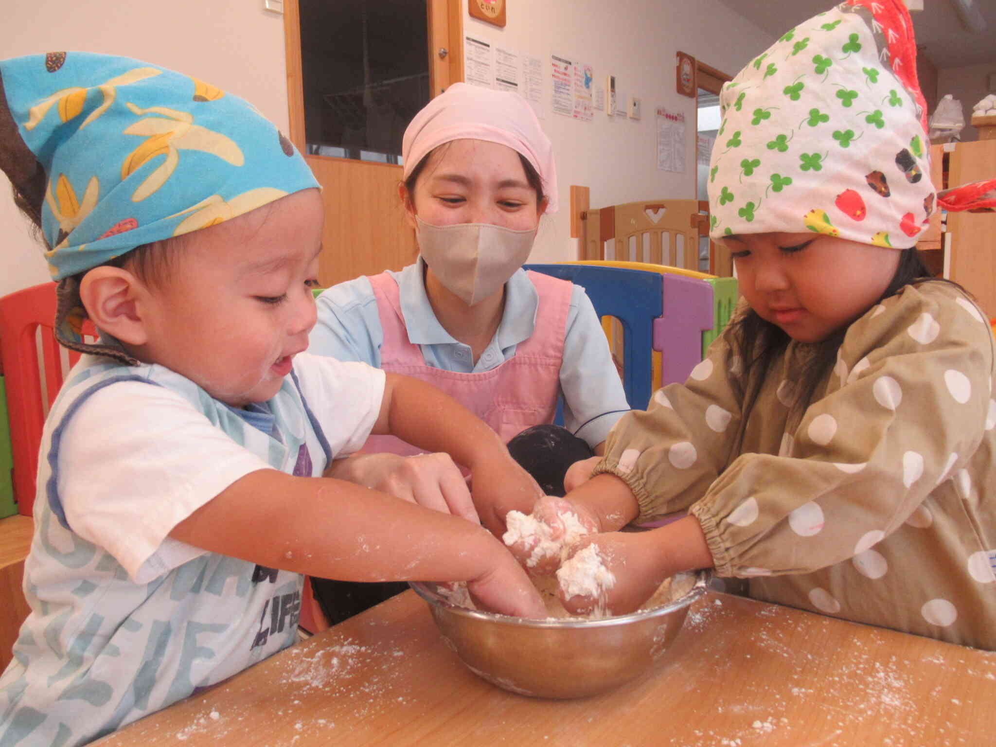 食育『お月見団子を作ってみよう！』
