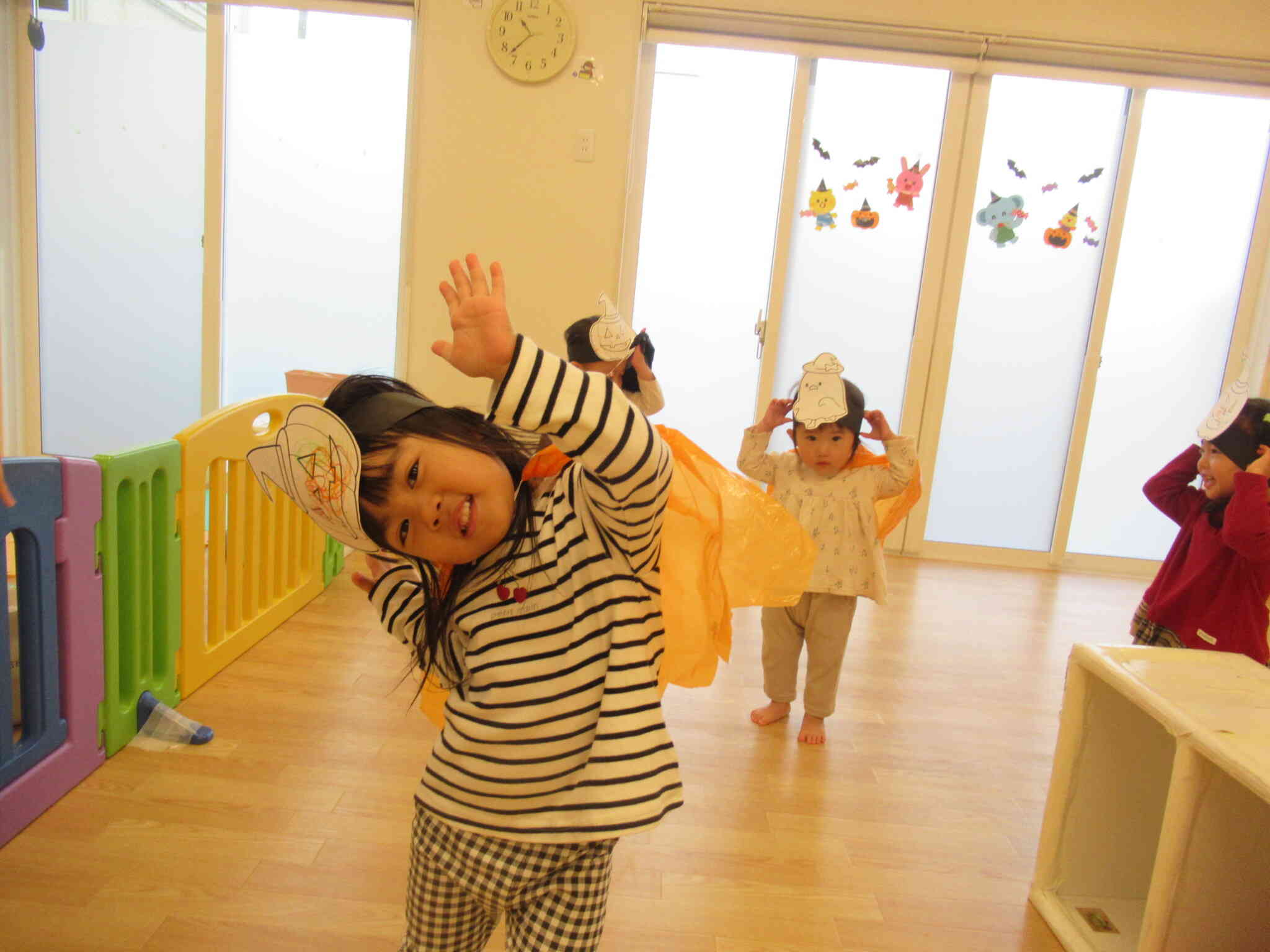 かぼちゃのおばけに変身~!