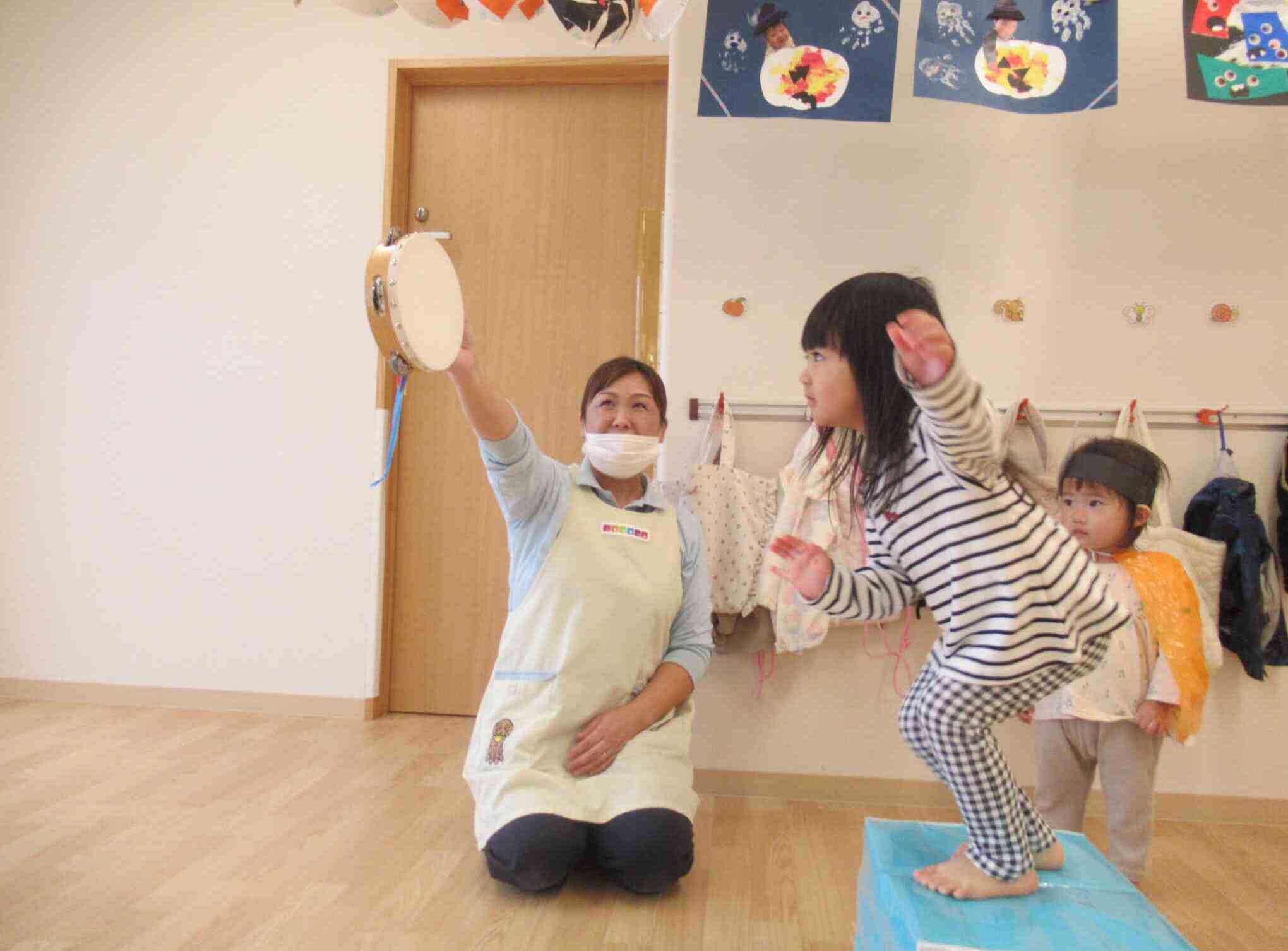 運動遊び、楽しいね☆