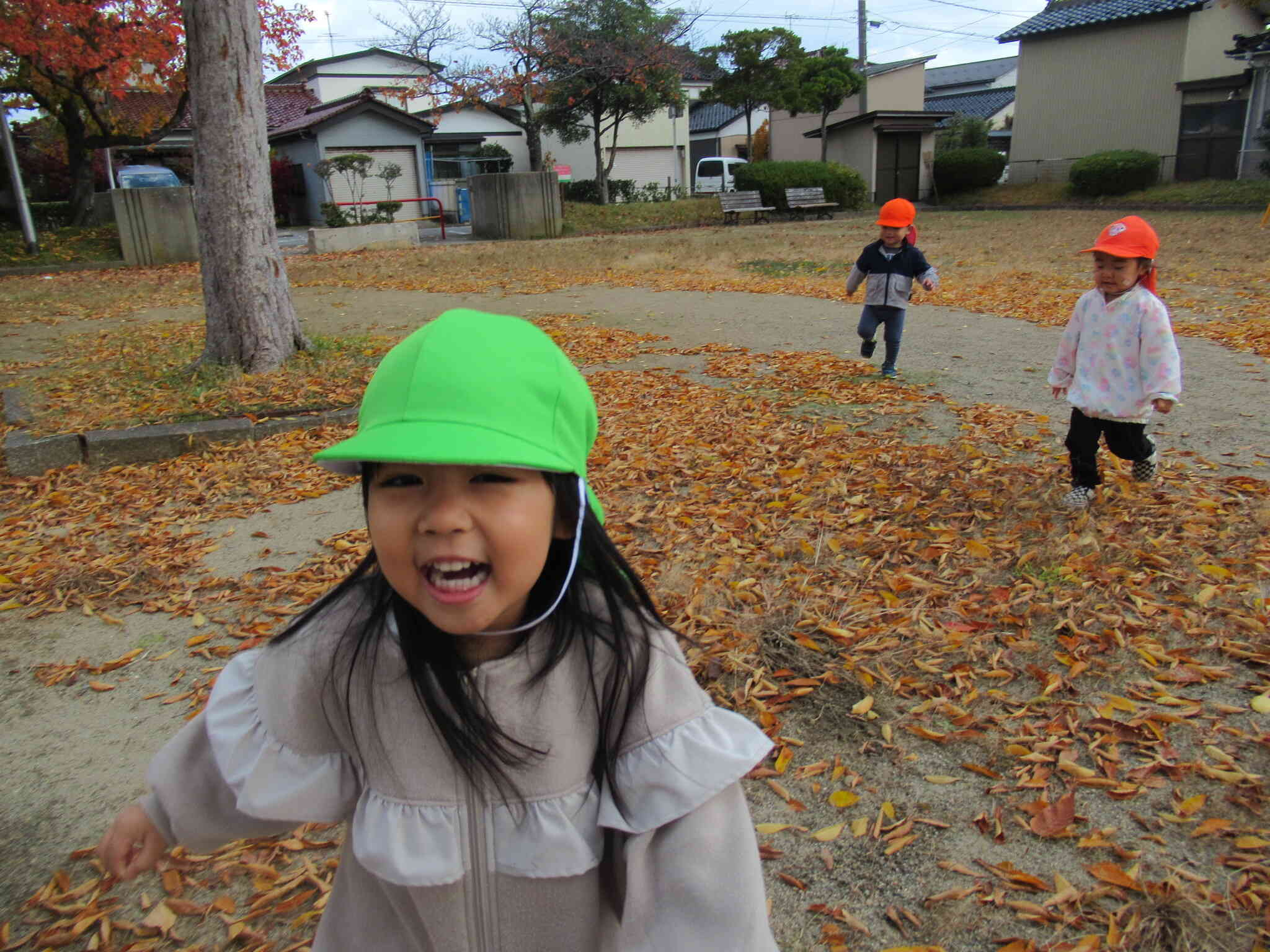 秋の散歩、気持ちいいね♪