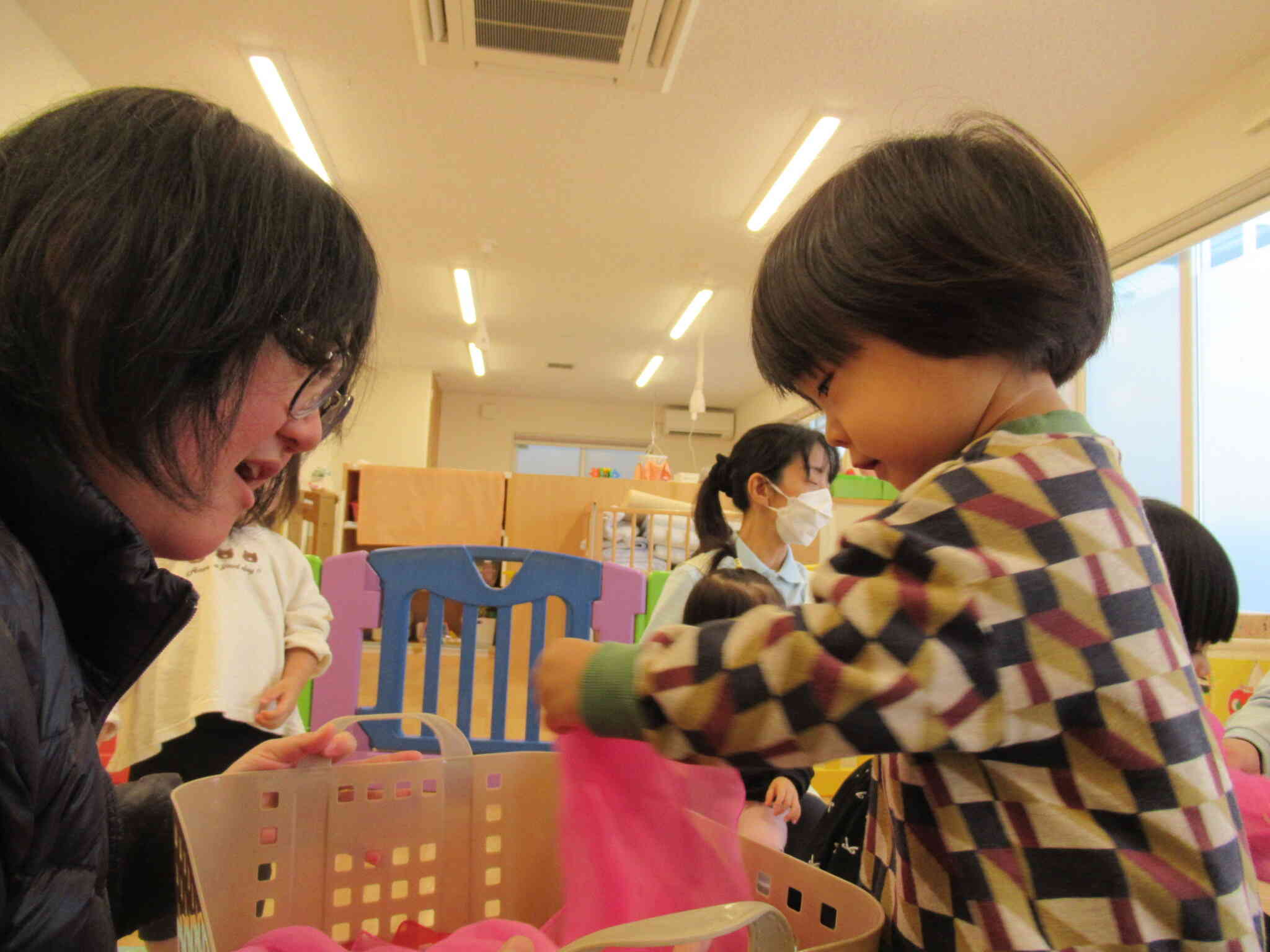 お片付けも上手だよ☆