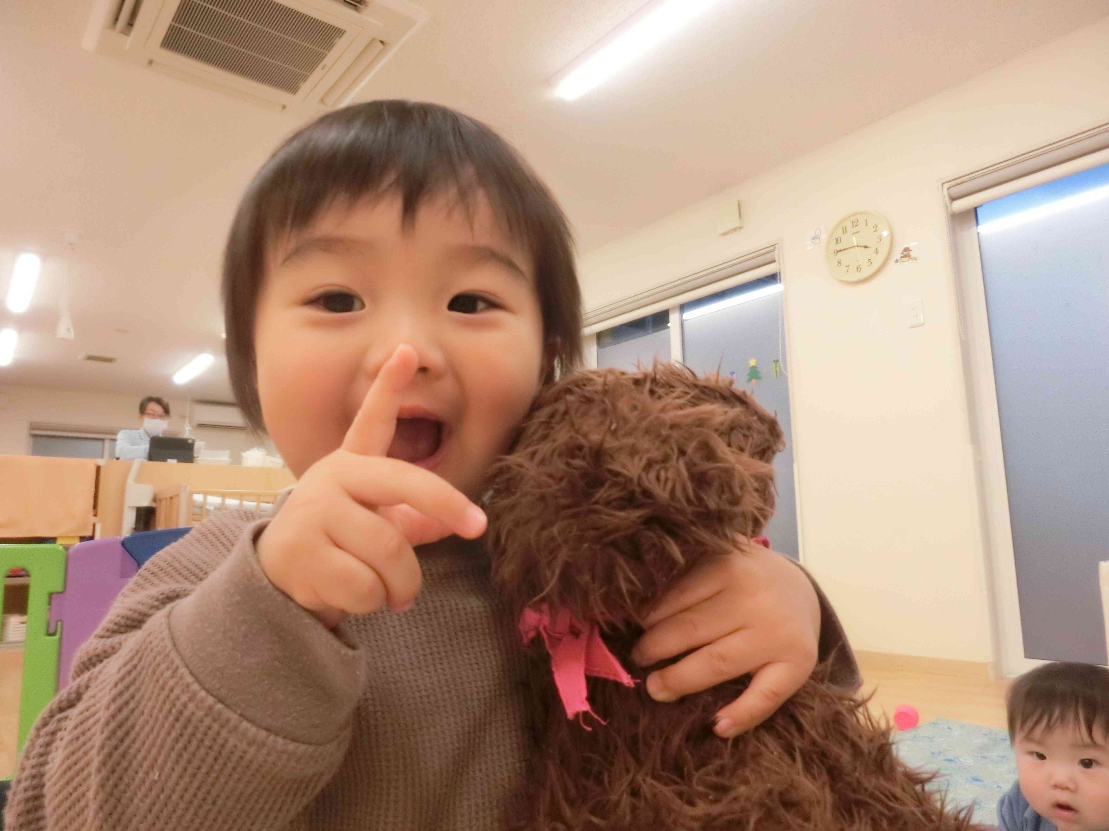 ワンワンと一緒に「ハイ、ポーズ！」