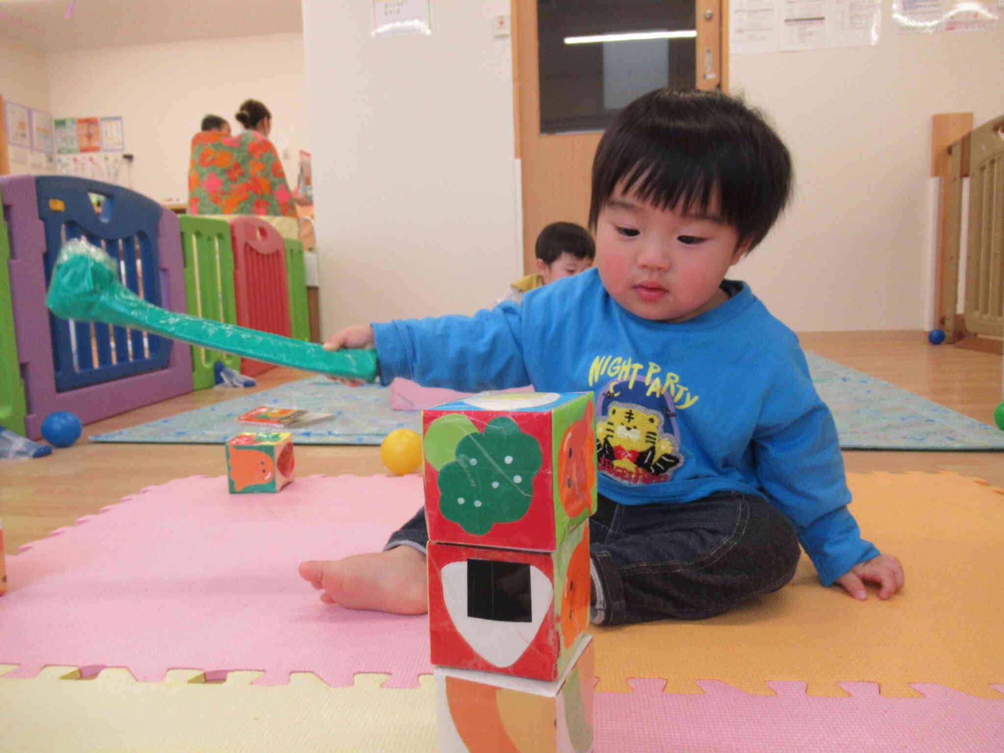 だるま落としに挑戦！