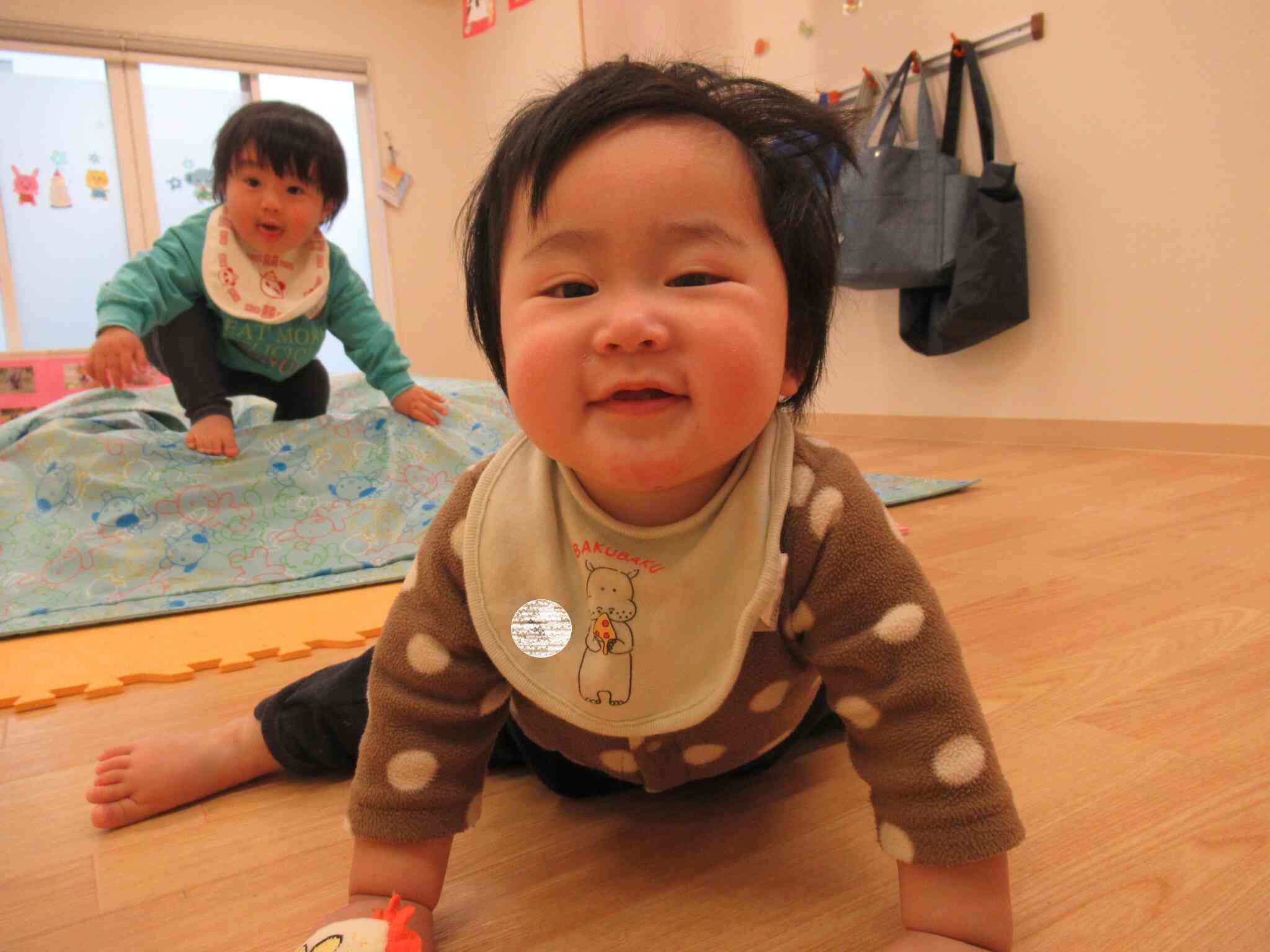 お山登れてにっこり笑顔♡