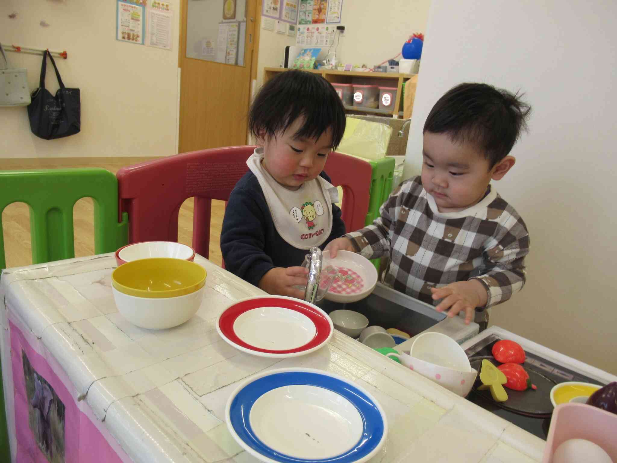 一緒にお料理中♪