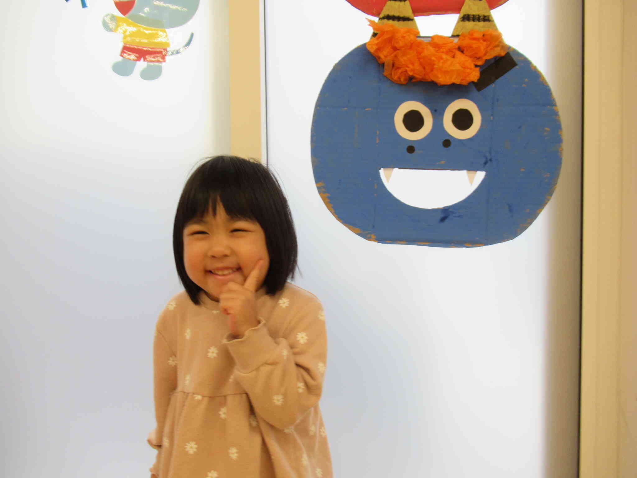 鬼さんと一緒にハイポーズ♡