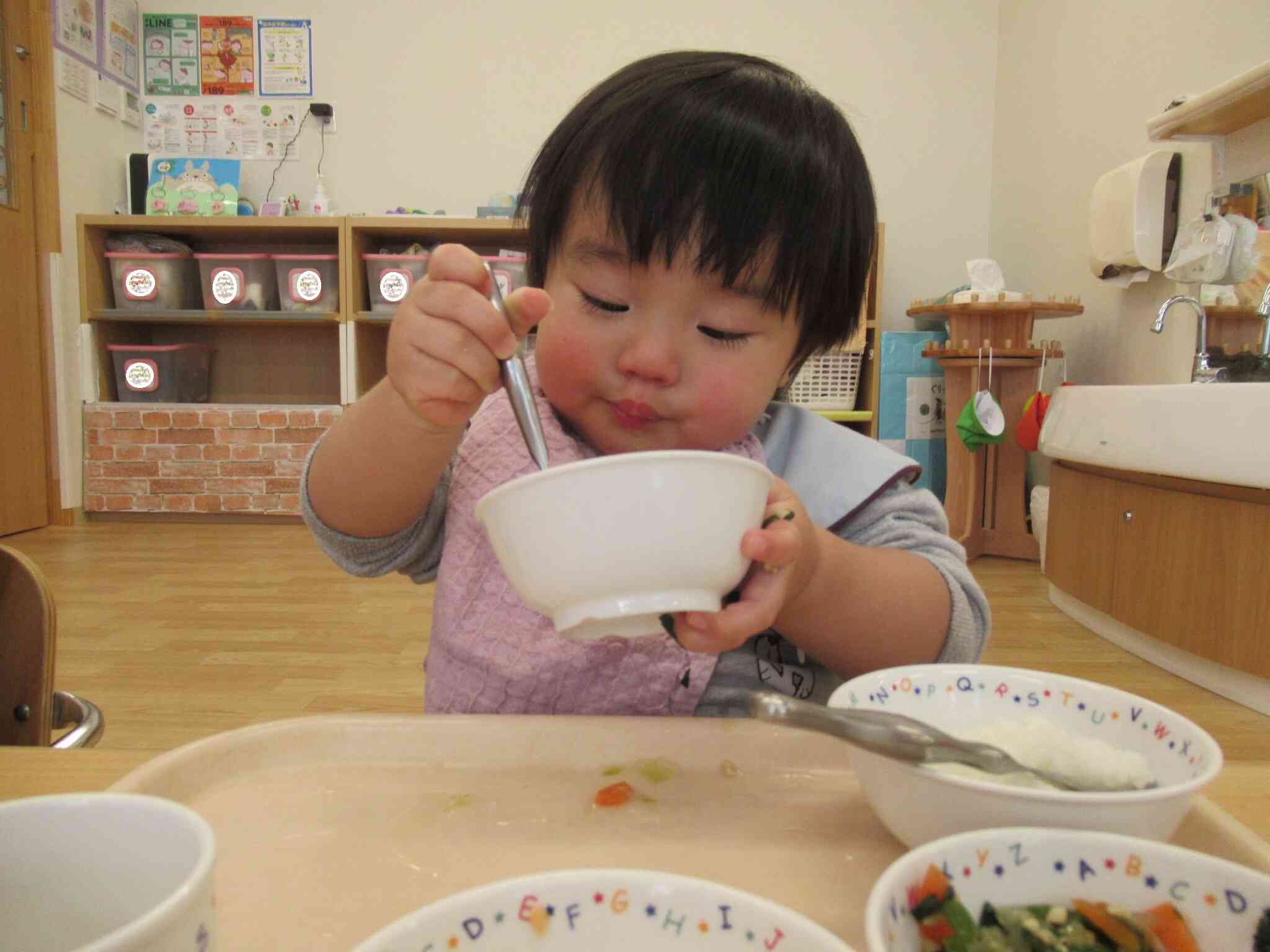 今日もたくさん食べるぞ〜♪