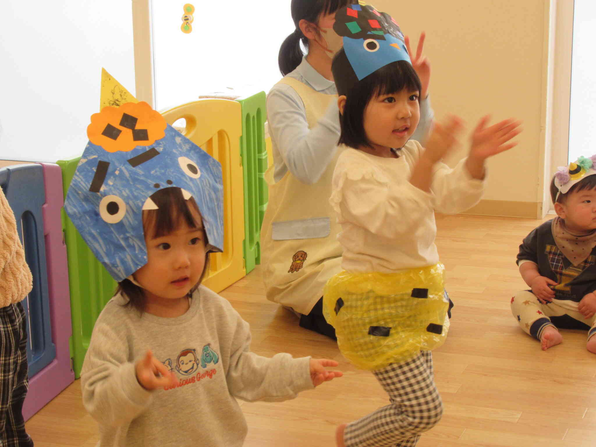 豆まきごっこ、がんばるぞ～！