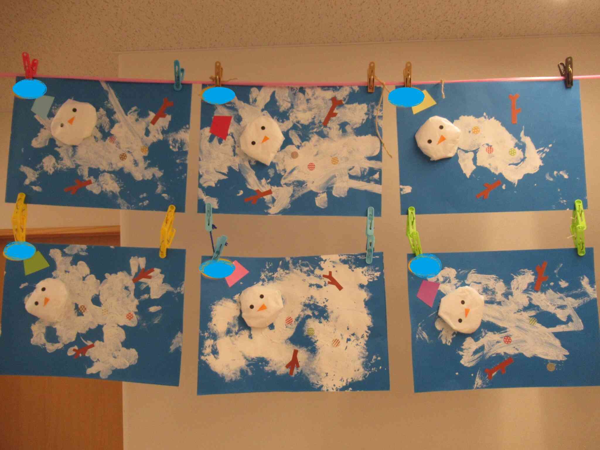 雪だるまが・・・溶けちゃった！