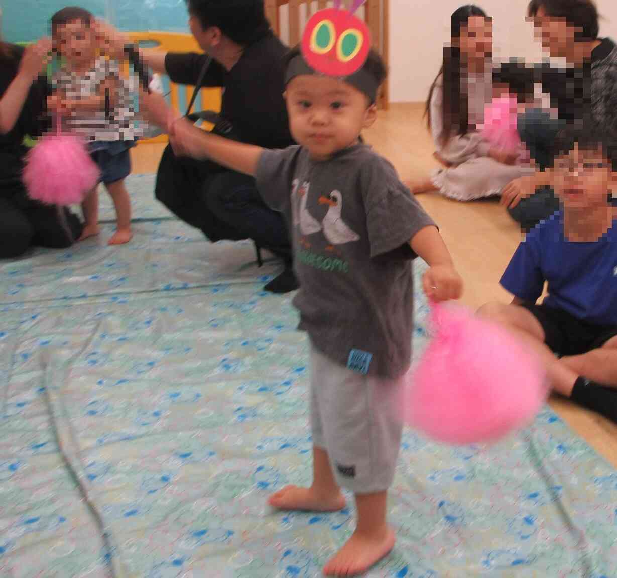 最後に、みんなで体操したよ