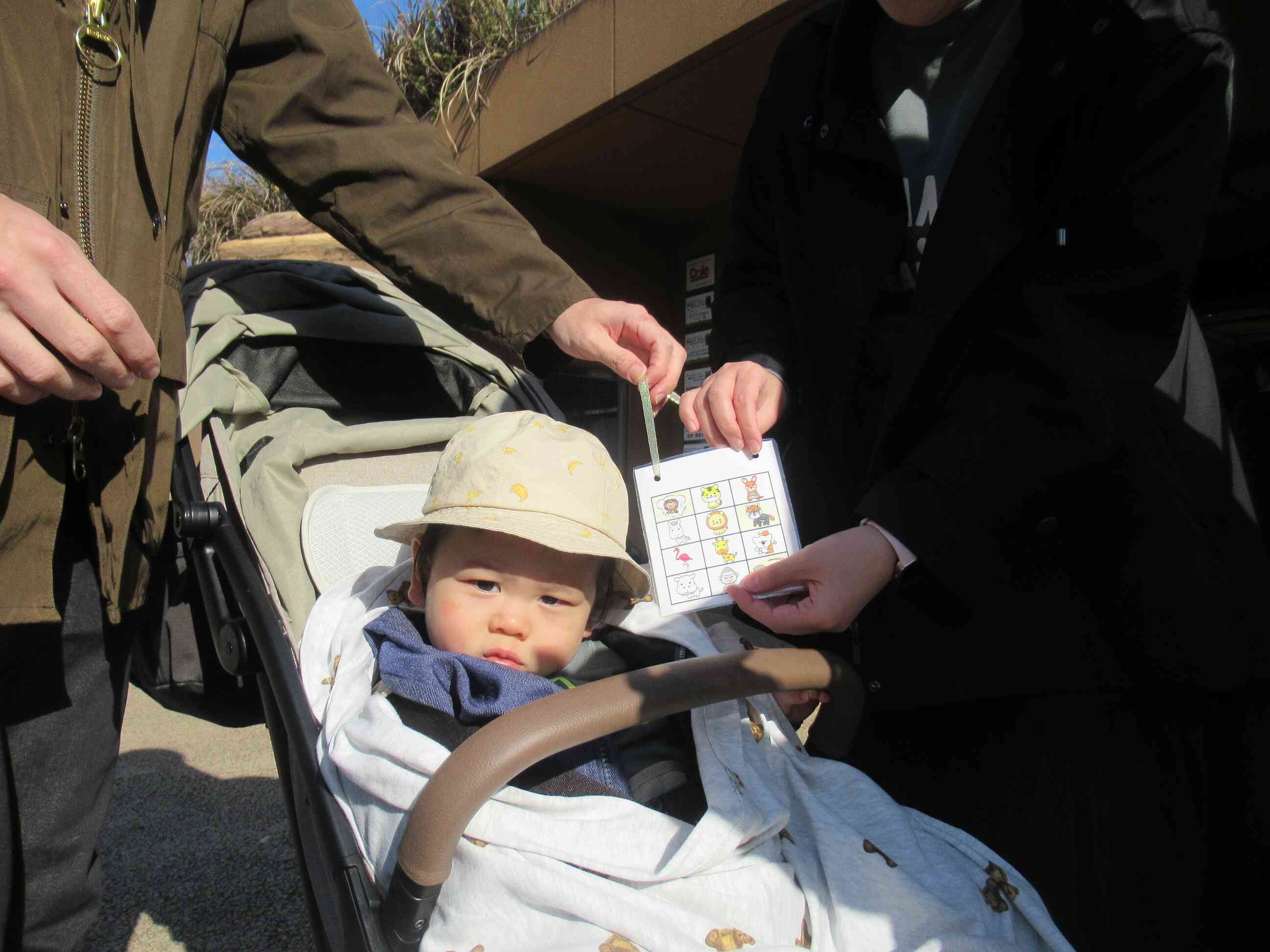 スタンプラリーがんばるぞ！いくつ、動物さんにあえるかな？