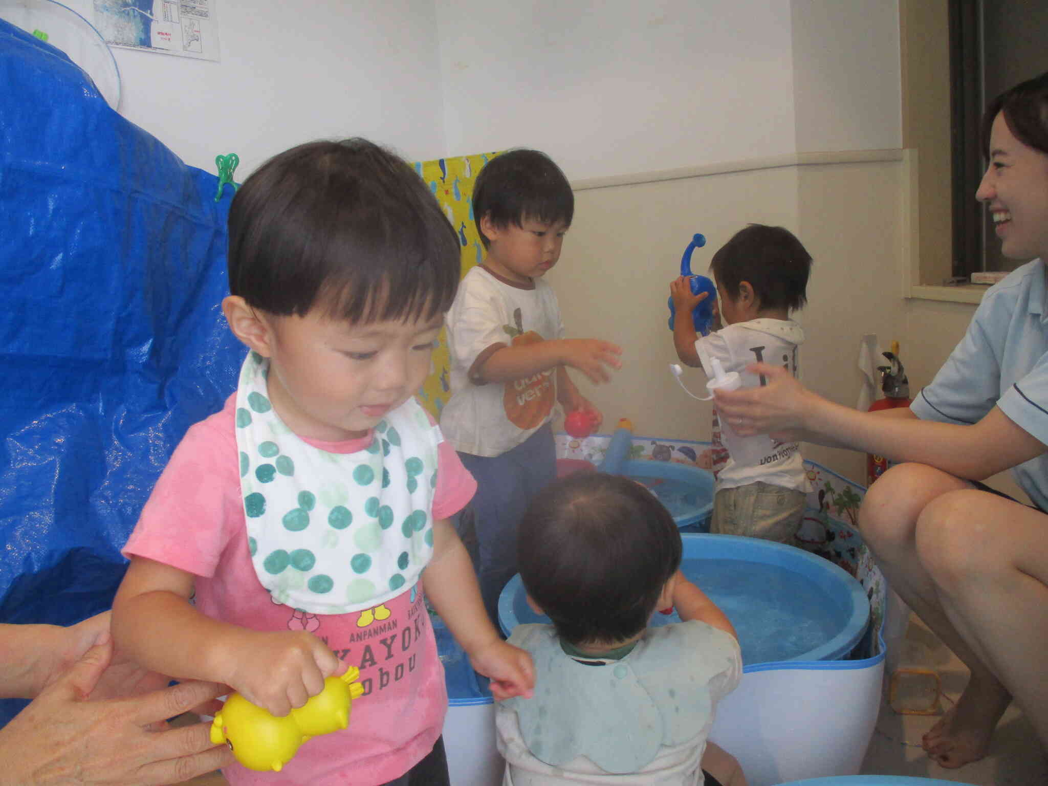 水遊びの様子