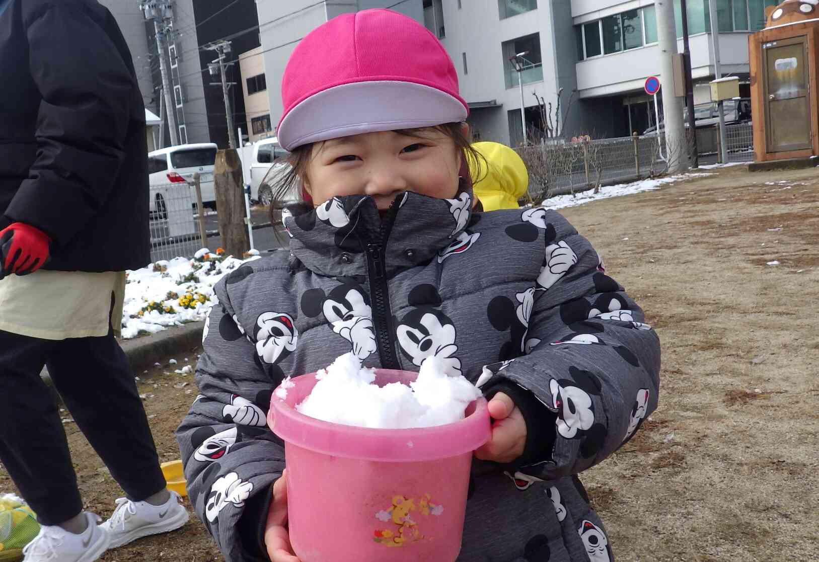 雪遊びしたよ♪