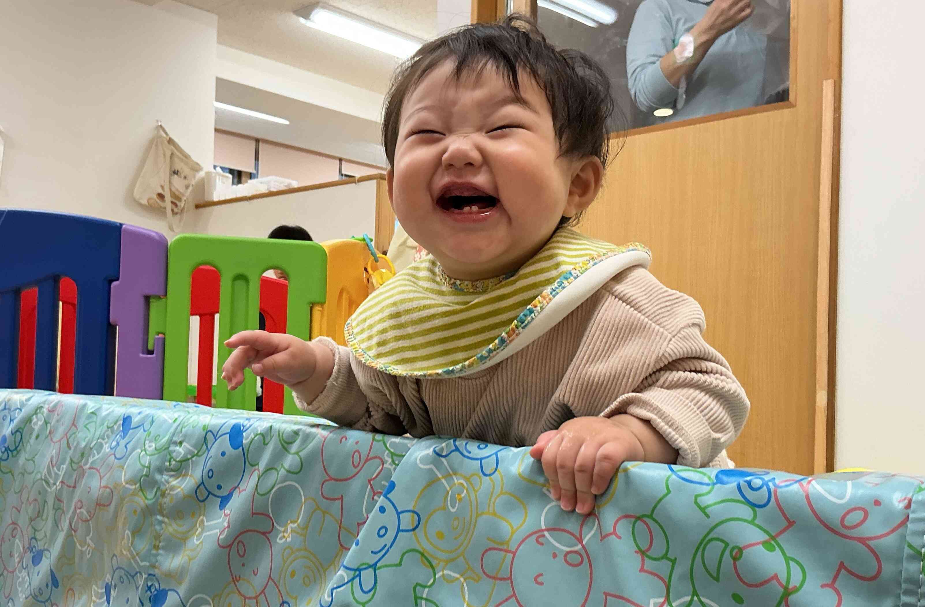 ０歳児さんアスレチック遊び